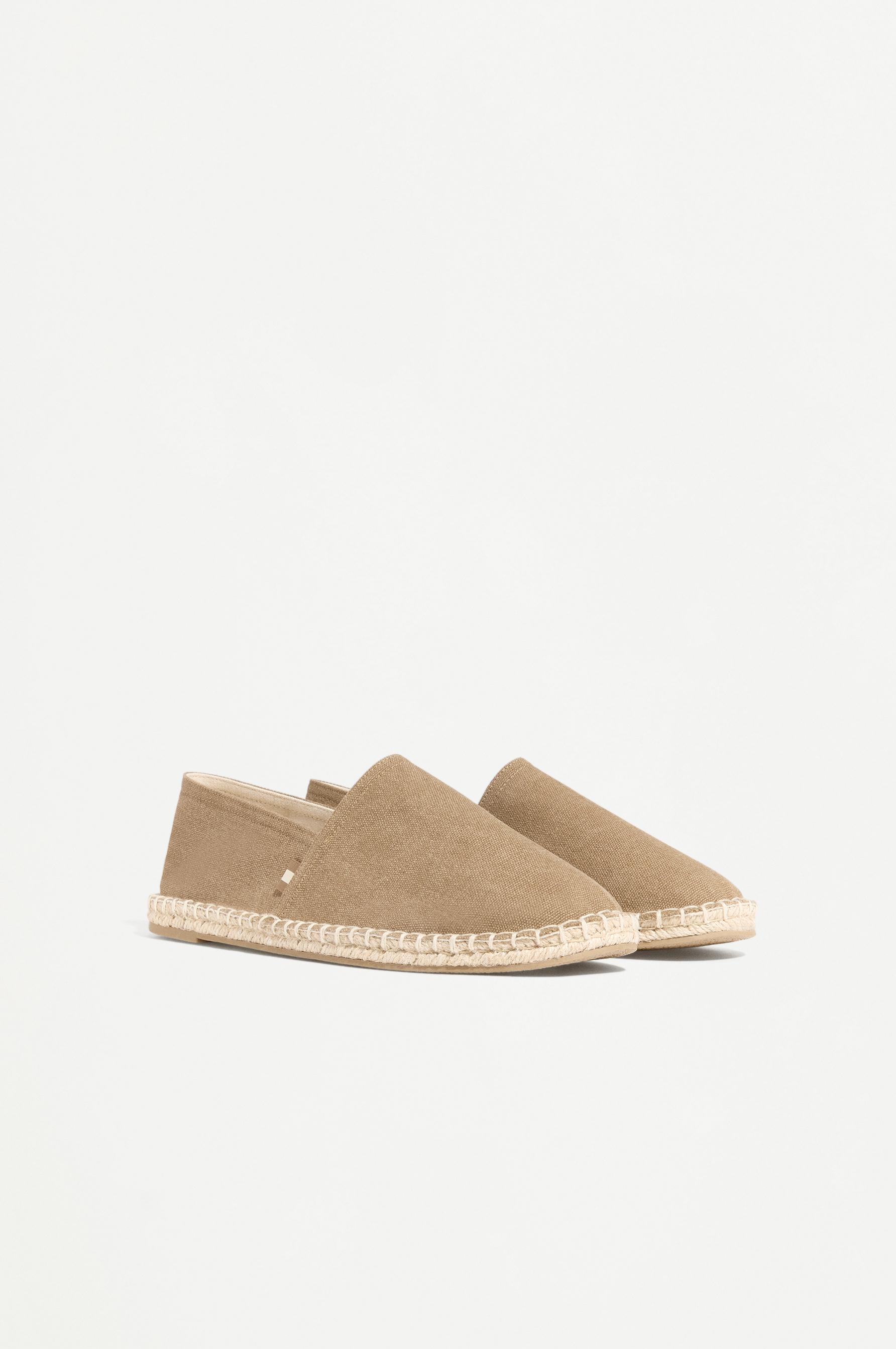 Jute-effect espadrilles — BEIGE