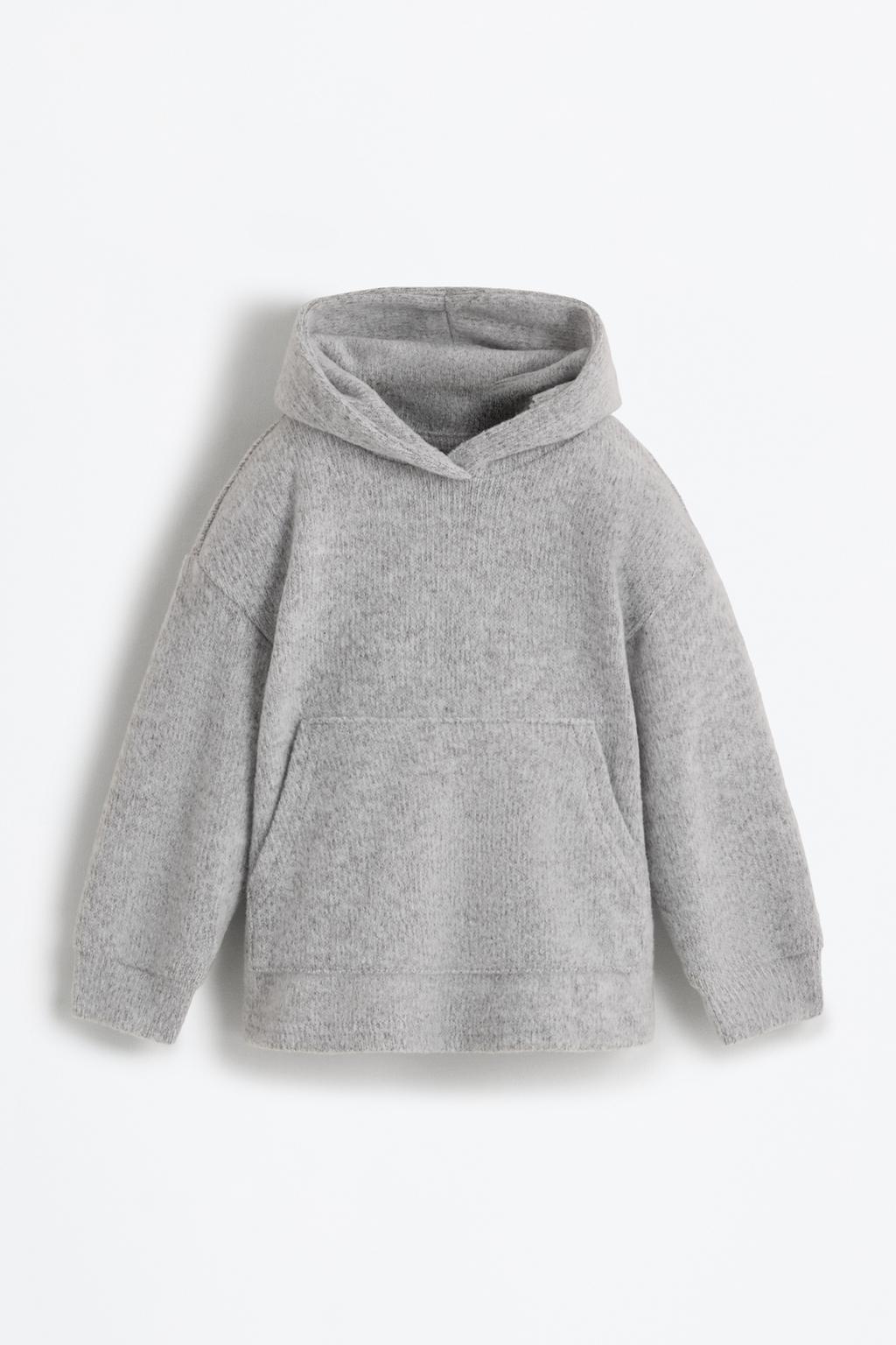 Sudadera capucha punto cortado