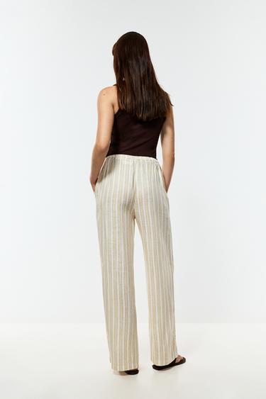 Rustic wide-leg trousers — MID YELLOW 4