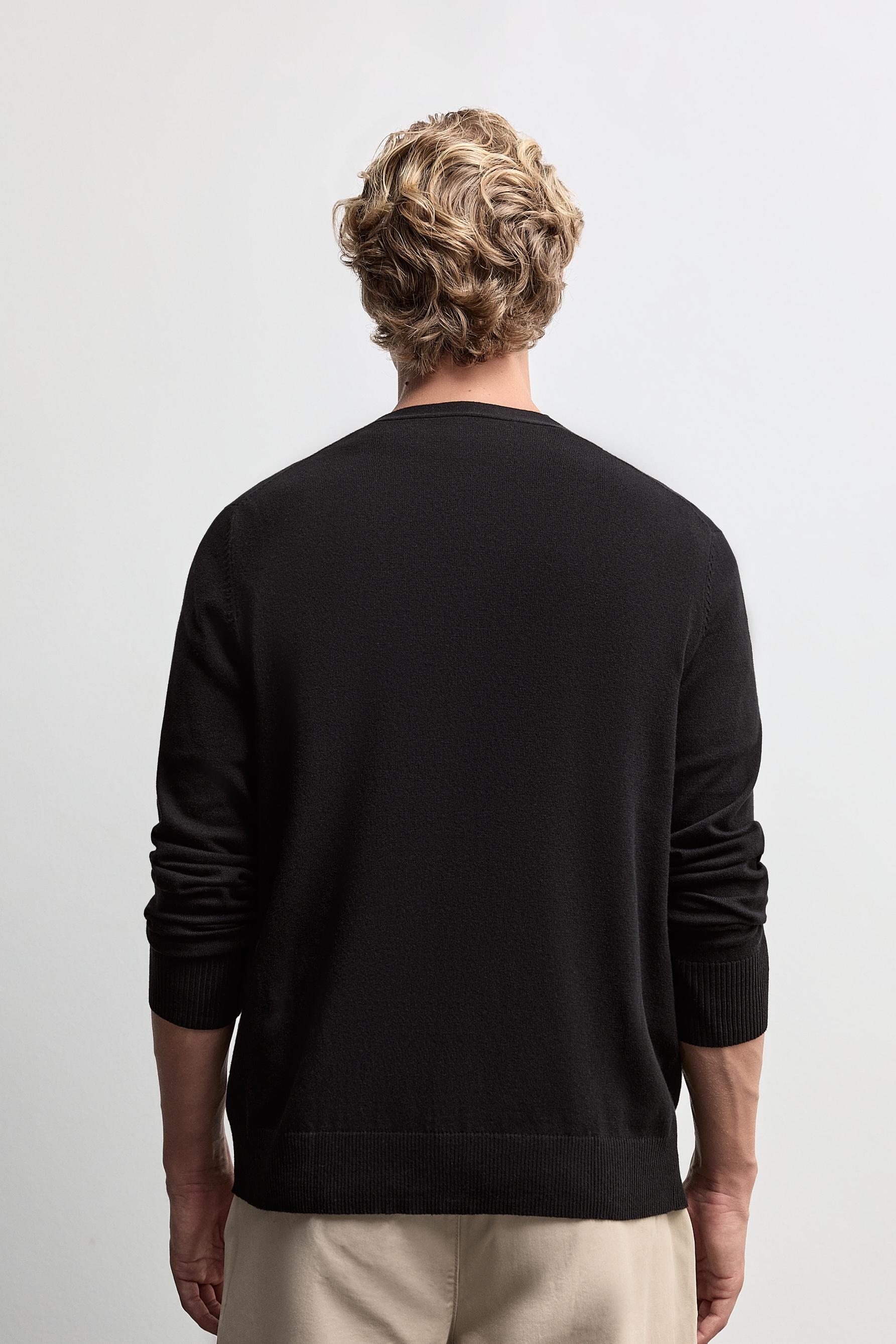 Basic cardigan — BLACK