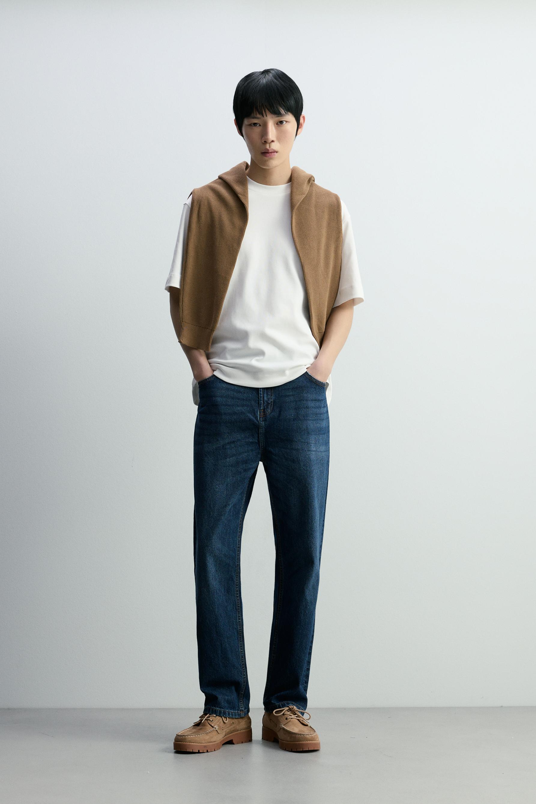 Interlock mock neck T-shirt — OFF WHITE