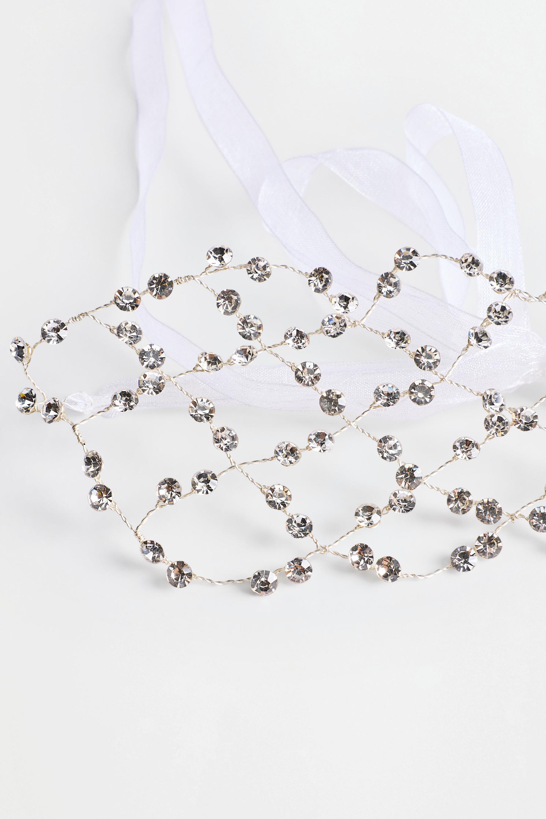 Rhinestone headband — SILVER