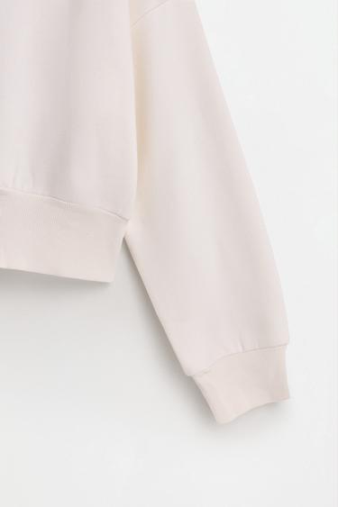 Gathered sweatshirt — ECRU 7