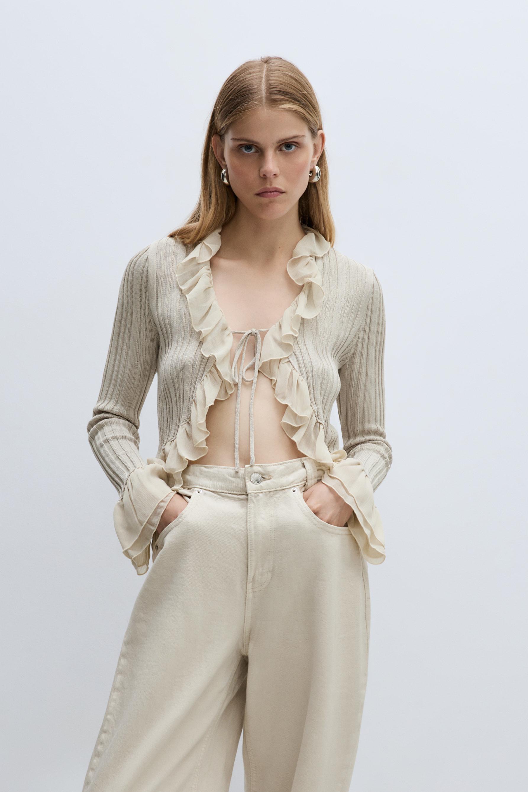 Chaqueta volante punto