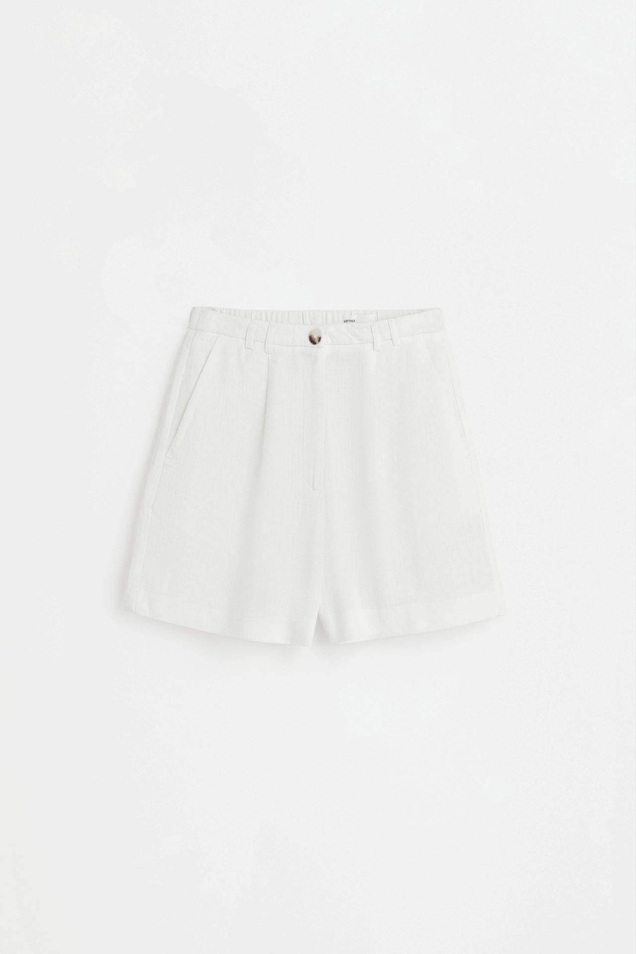 Rustic Bermuda shorts — WHITE