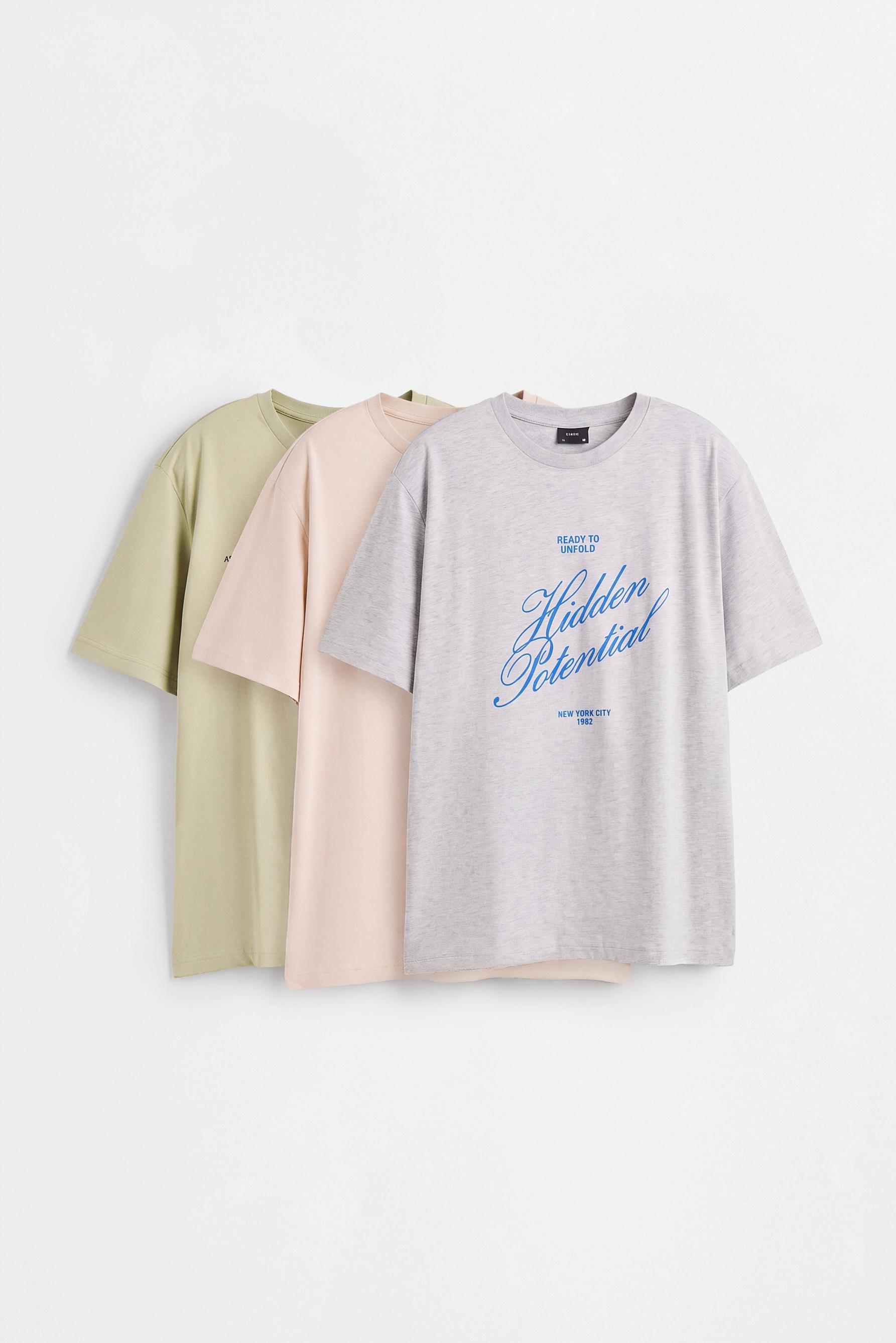Pack 3 camisetas estampadas