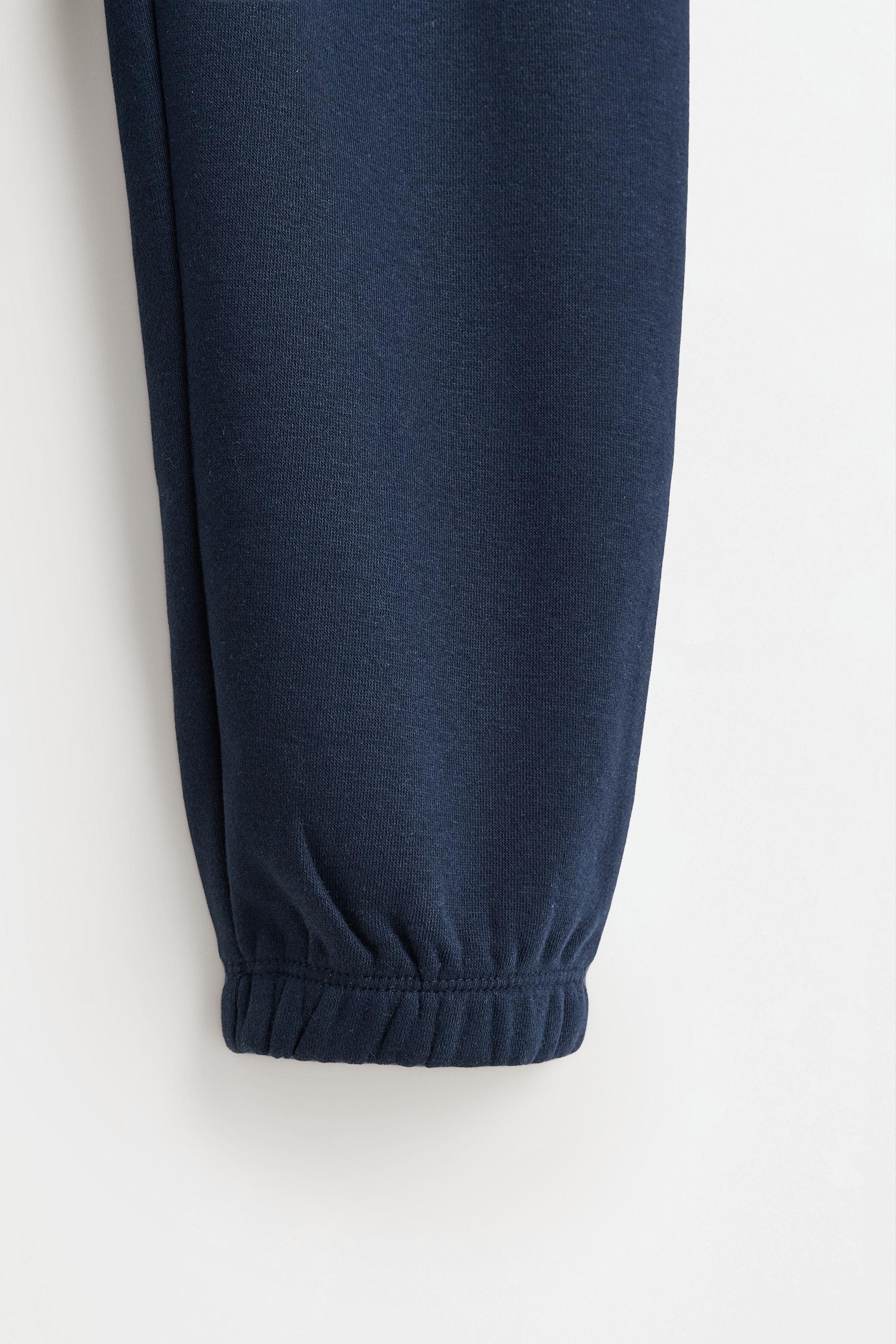 Pack of 2 plain plush trousers — NAVY