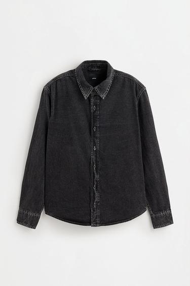 Oversize denim shirt — BLACK 6