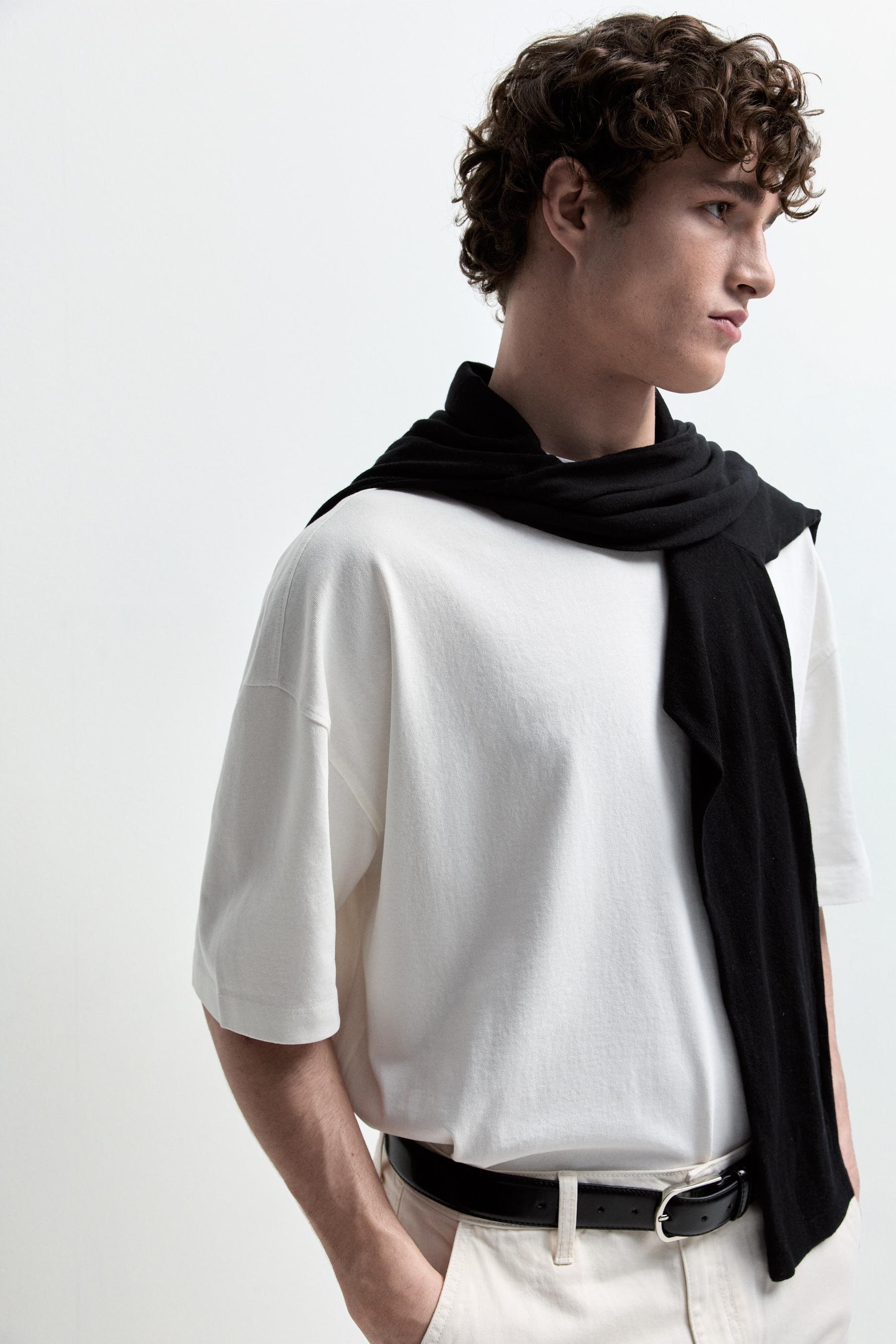 Heavy faded effect T-shirt — OFF WHITE
