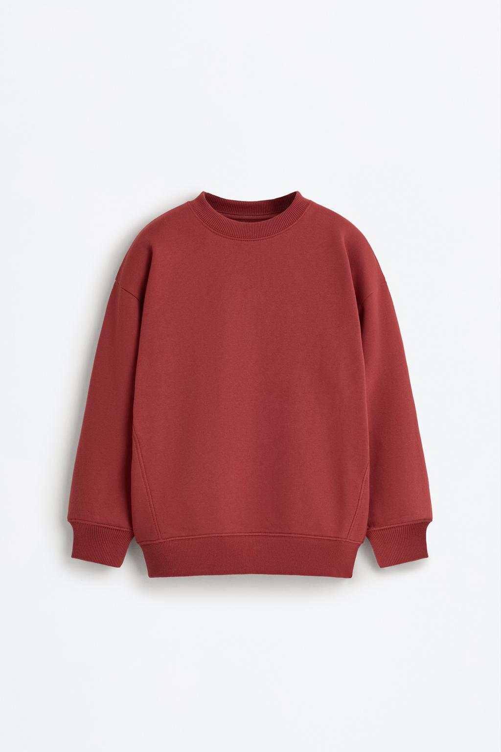 Basic plush sweatshirt