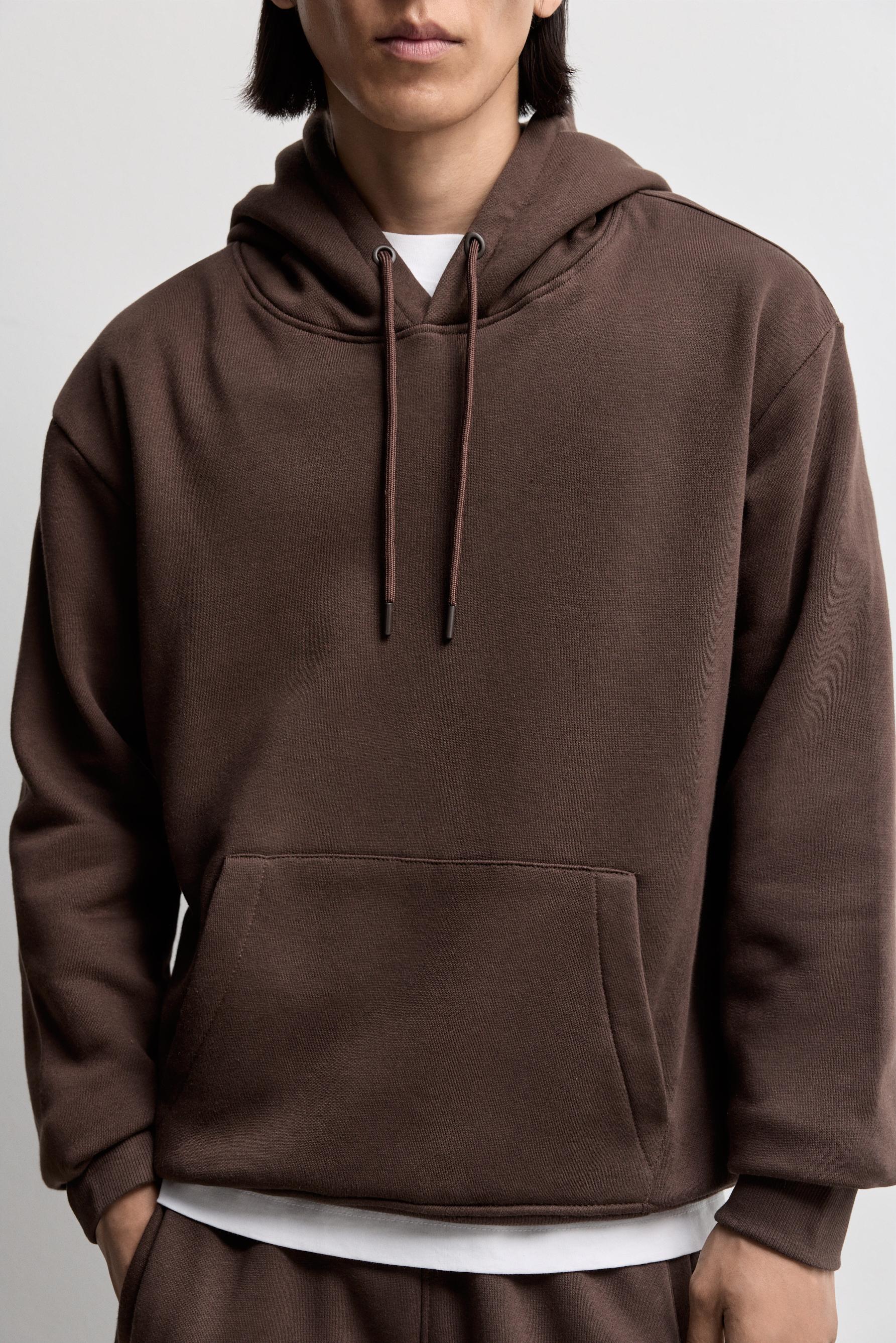 Basic hoodie — CHOCOLATE