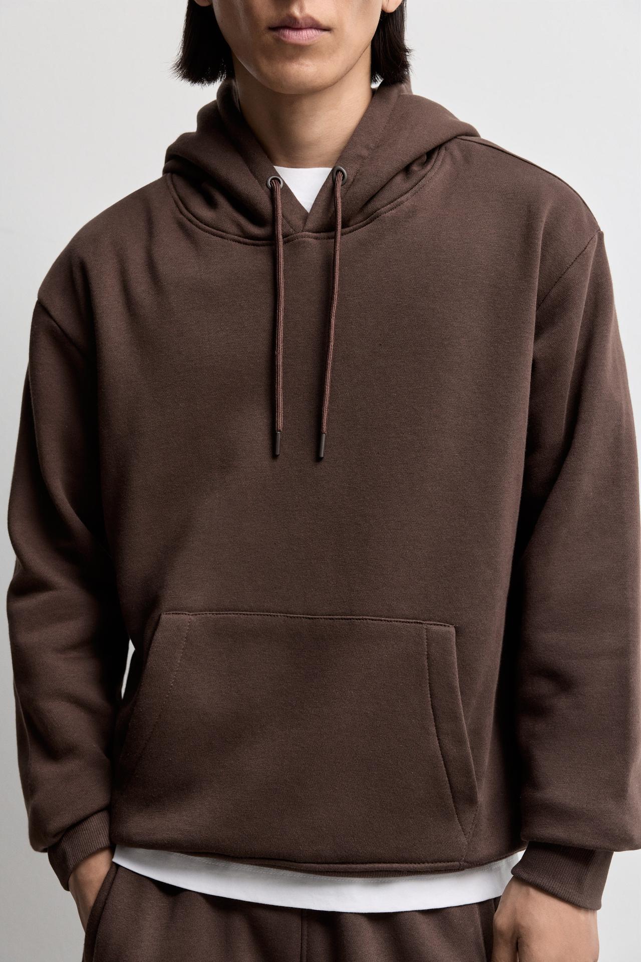 Basic hoodie — CHOCOLATE