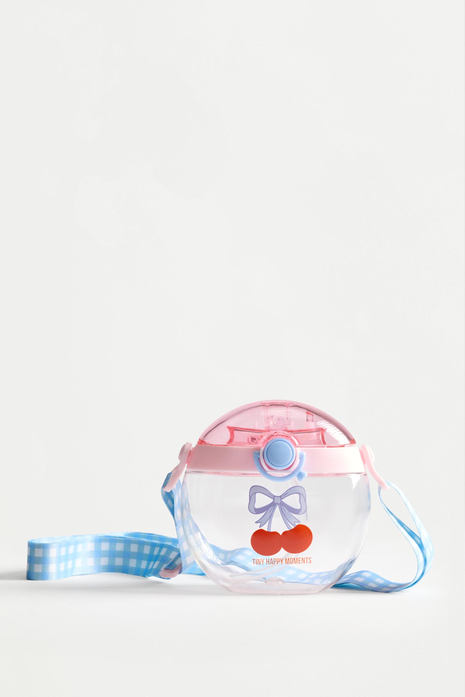Cherry canteen with strap — PINK