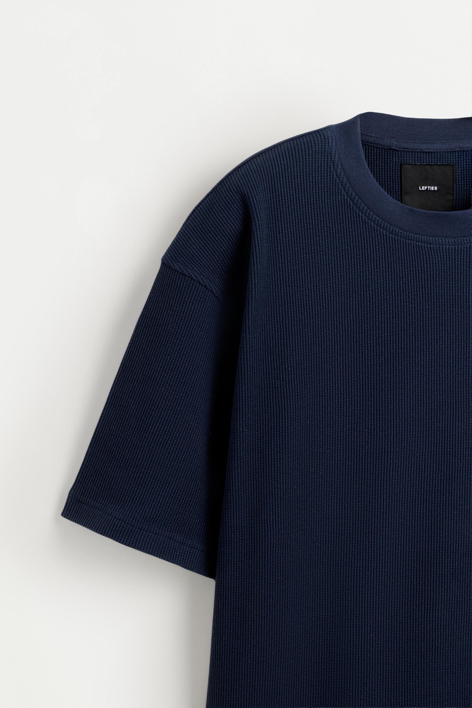 Waffle T-shirt — NAVY