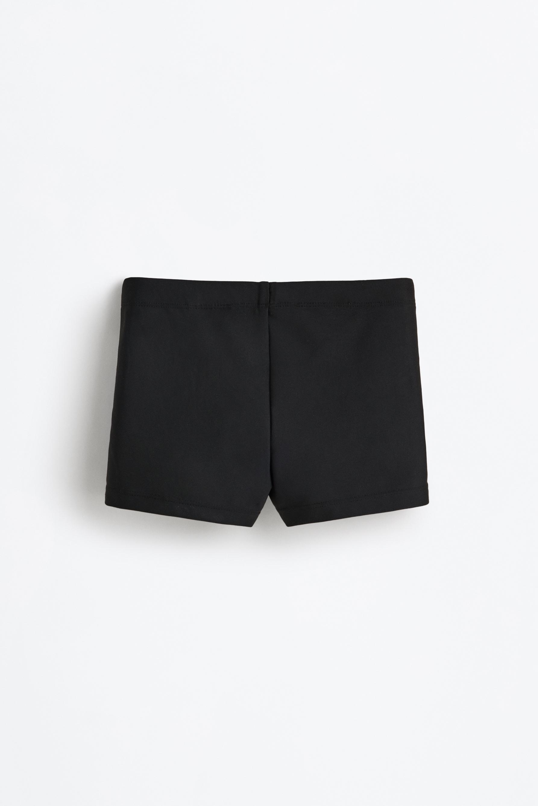 Boxer swimsuit — BLACK