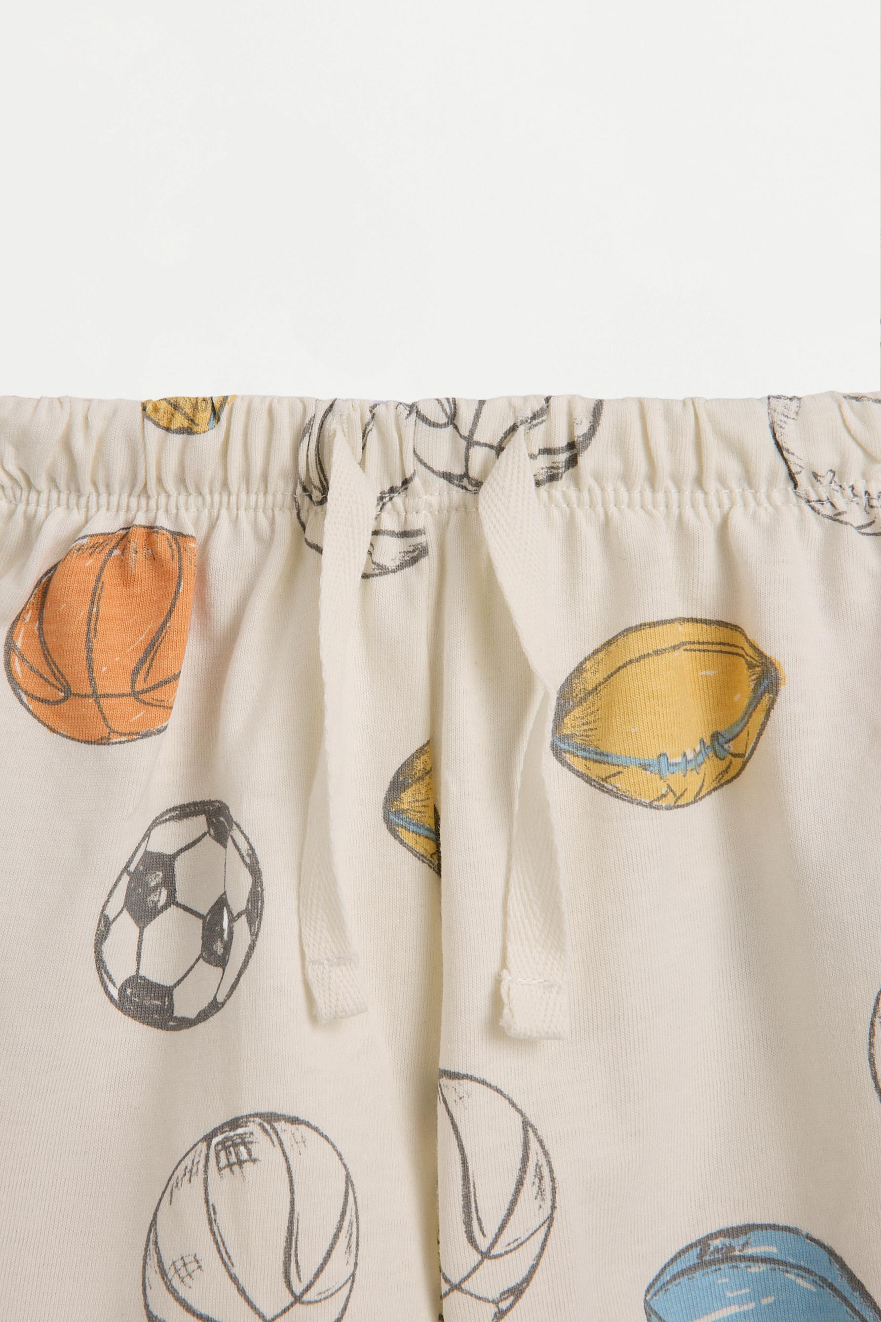 Striped short pyjamas — ECRU