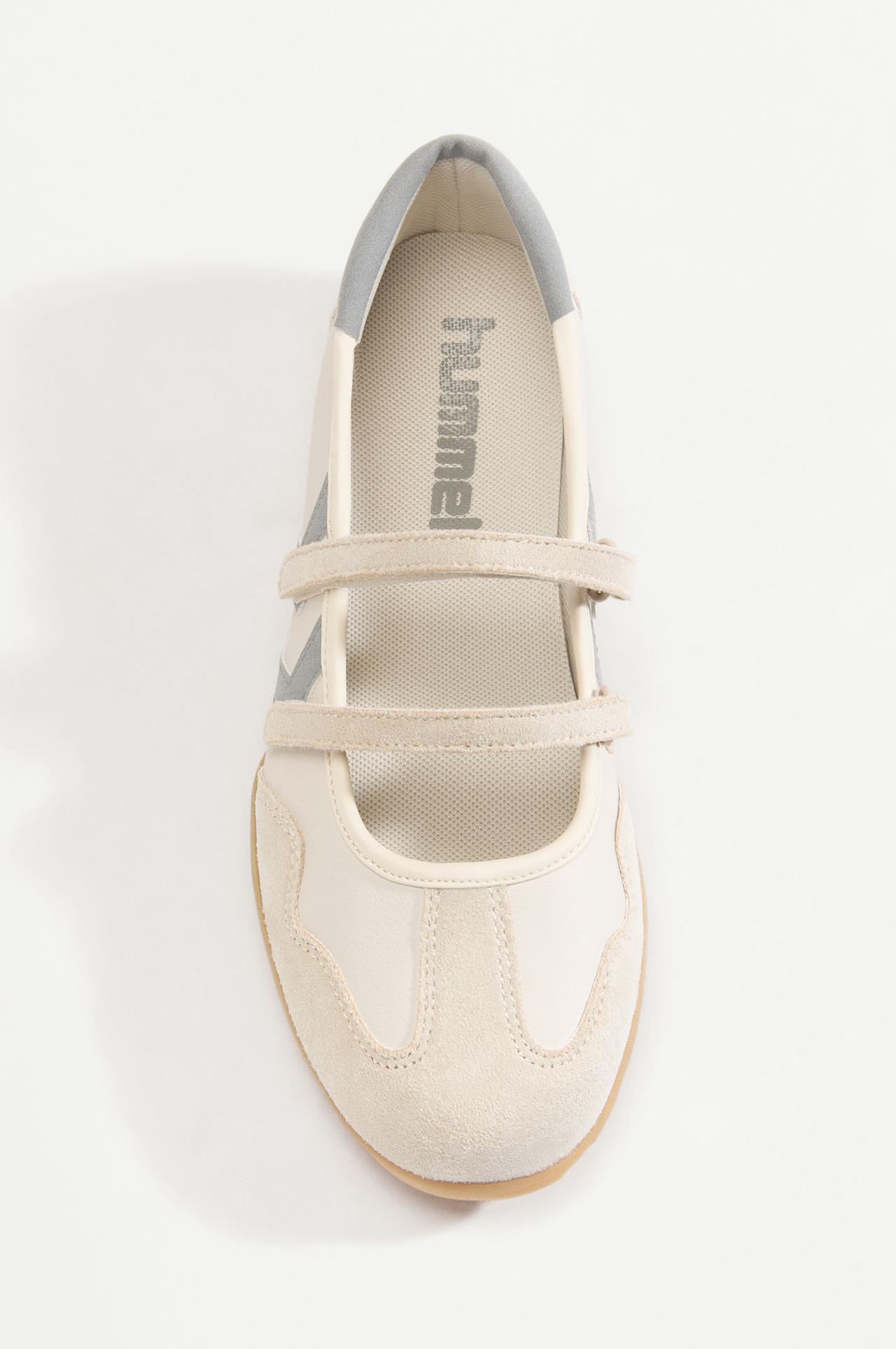 Hummel athletic ballet flats — WHITE