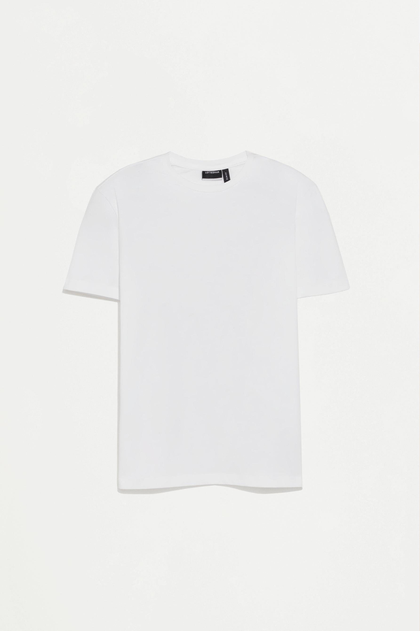 Soft slim fit T-shirt — WHITE