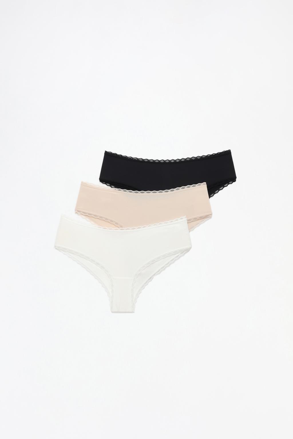 3-Pack of microfibre hipster briefs
