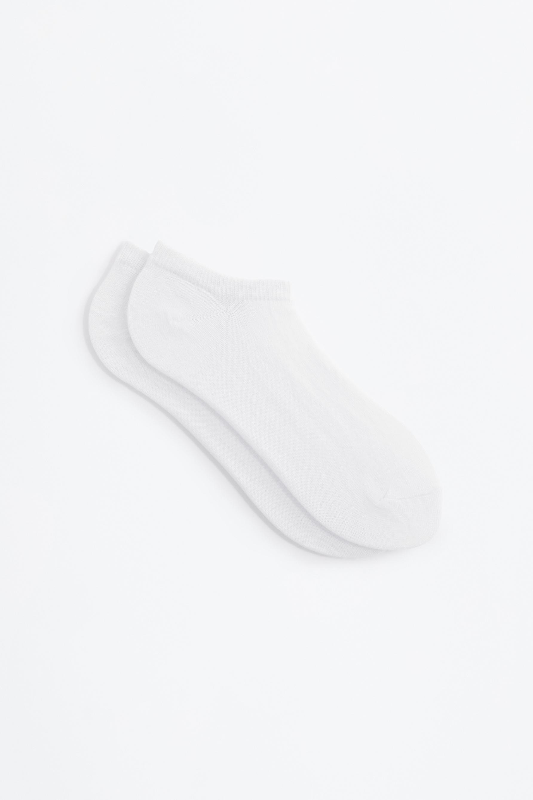No-show socks (Pack 5) — WHITE
