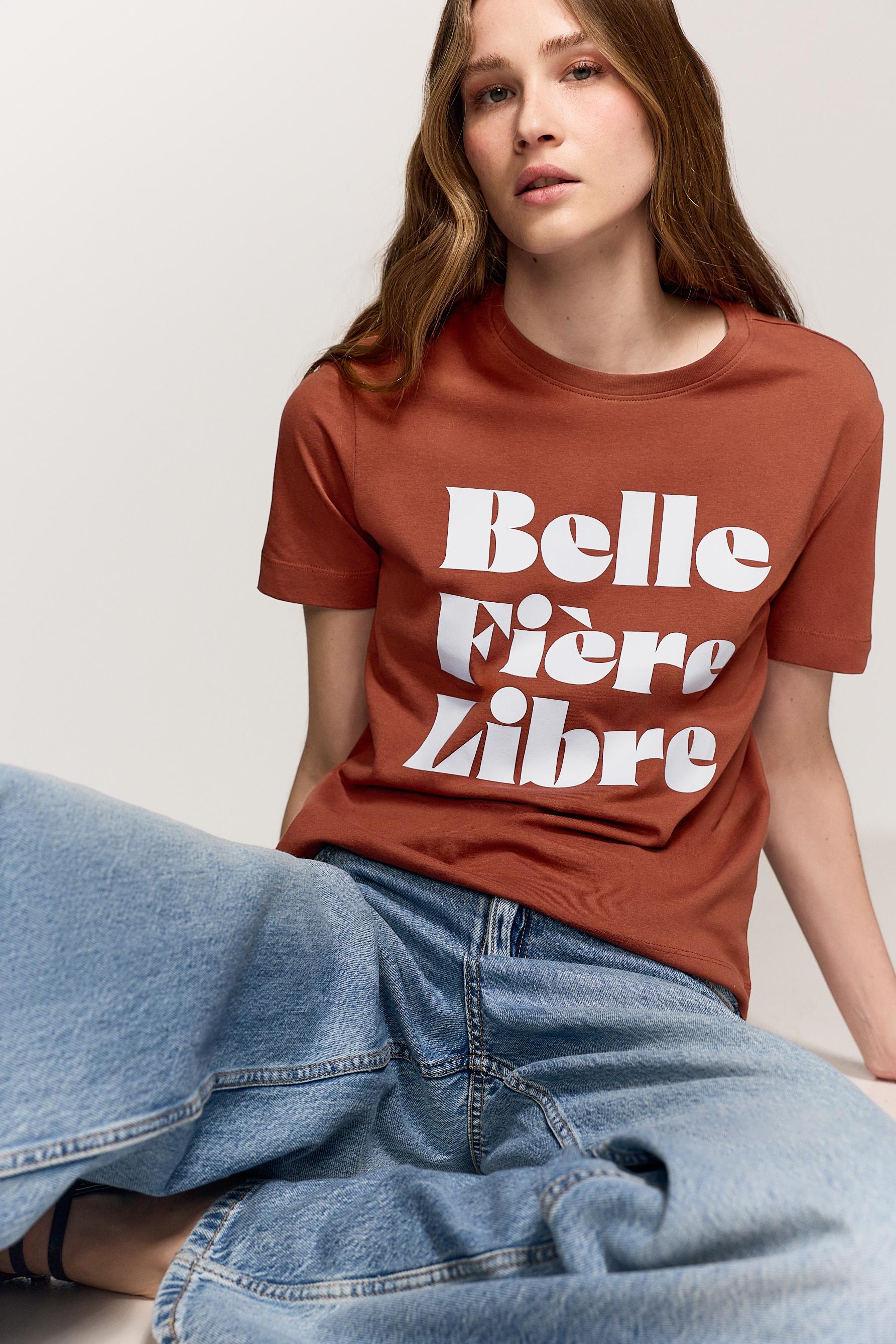 Printed T-shirt — RUSSET