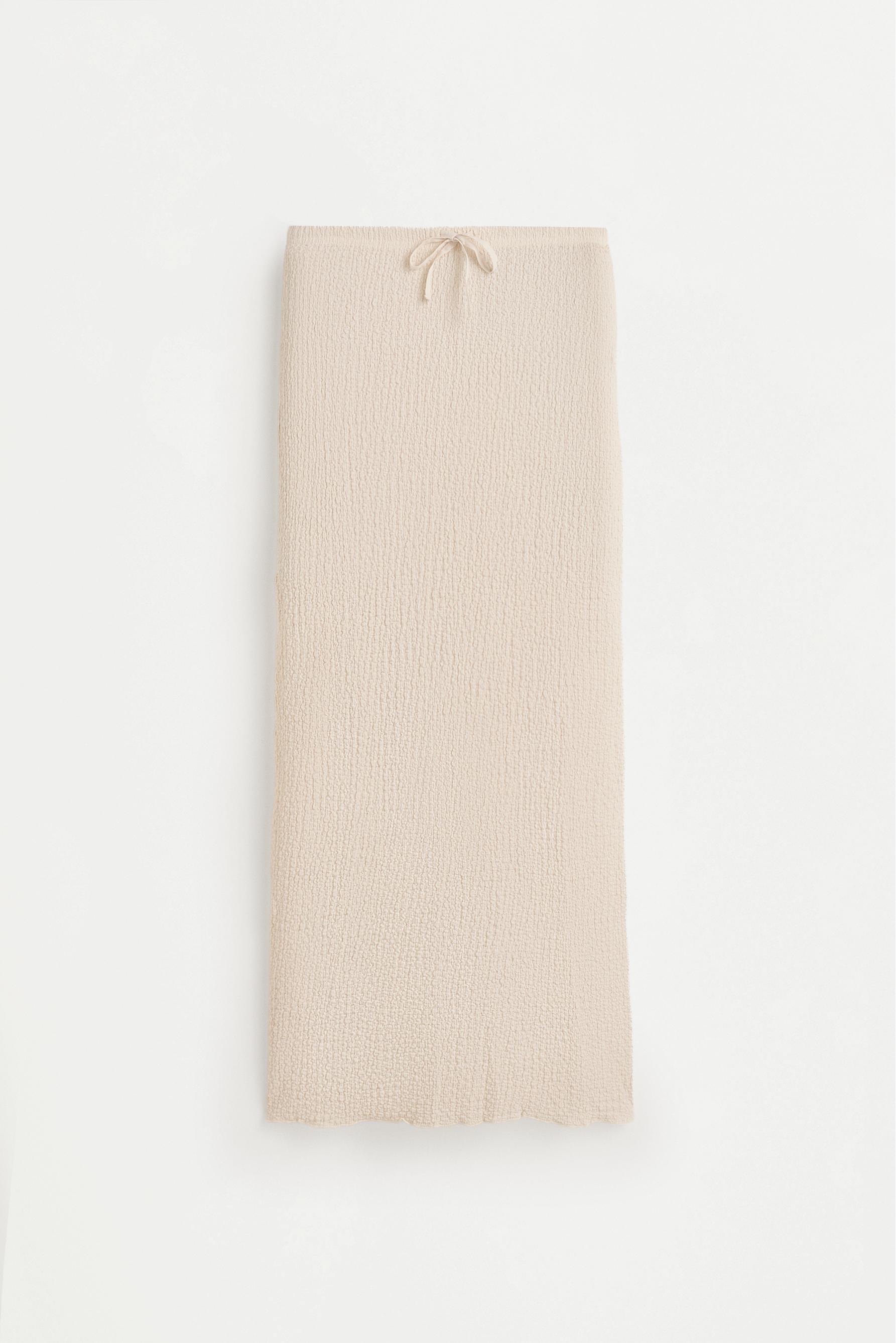 Textured midi skirt — OFF WHITE