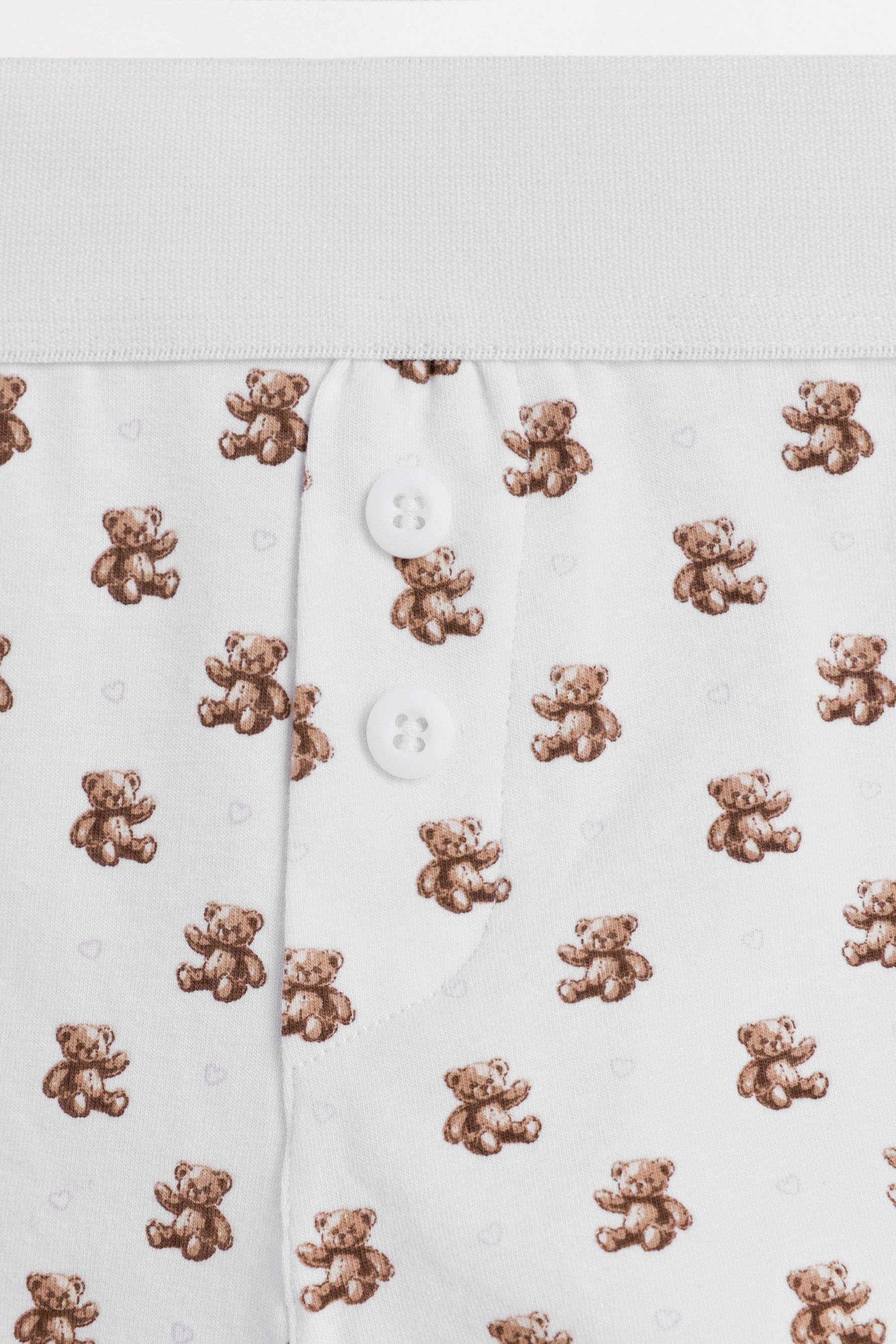 Printed boxer shorts — BROWN