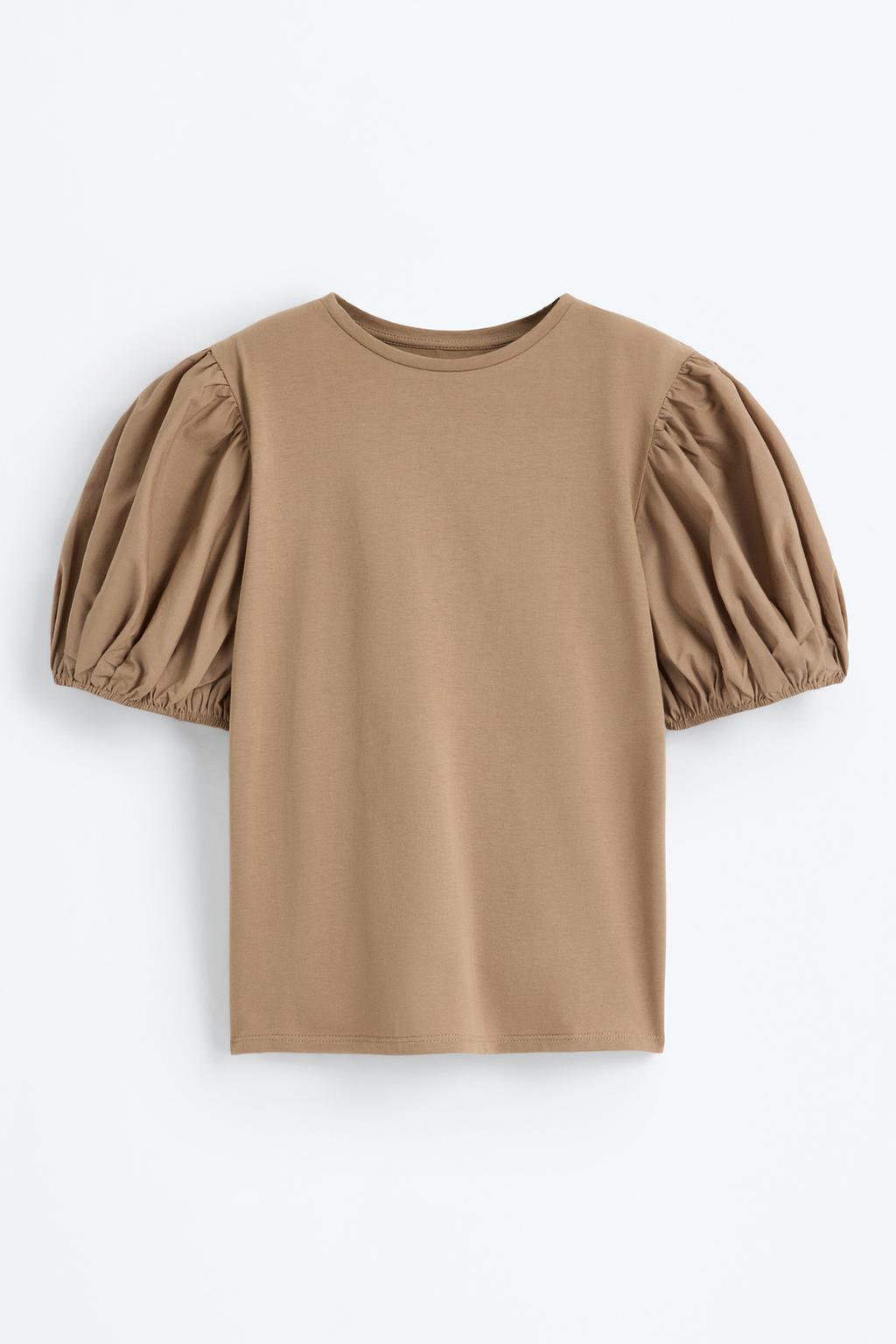 Camiseta manga abullonada