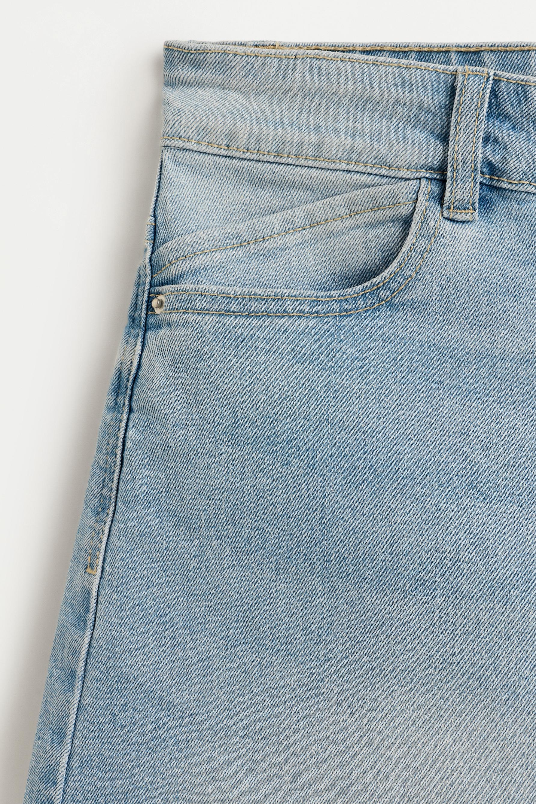Denim stretch shorts — FADED NAVY