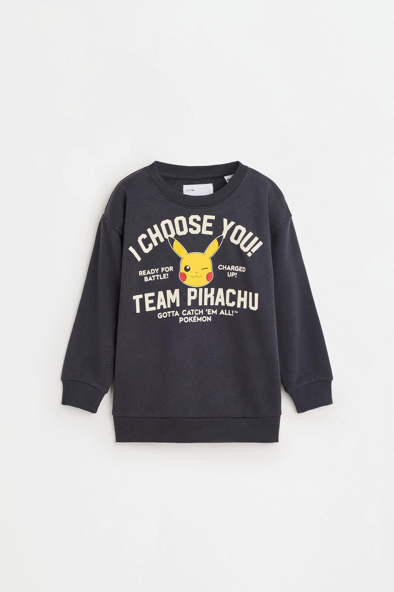 Pikachu Pokémon™ fleece sweatshirt and joggers set — ANTHRACITE GREY