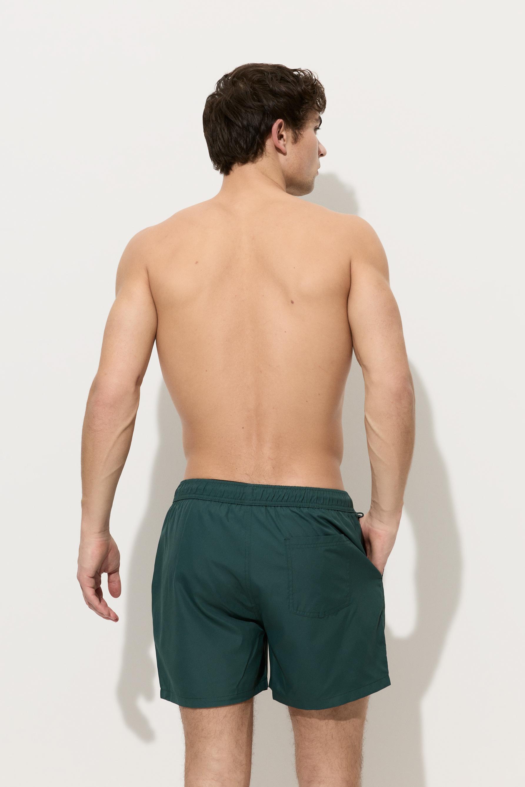 Basic regular fit swim shorts — EMERALD GREEN