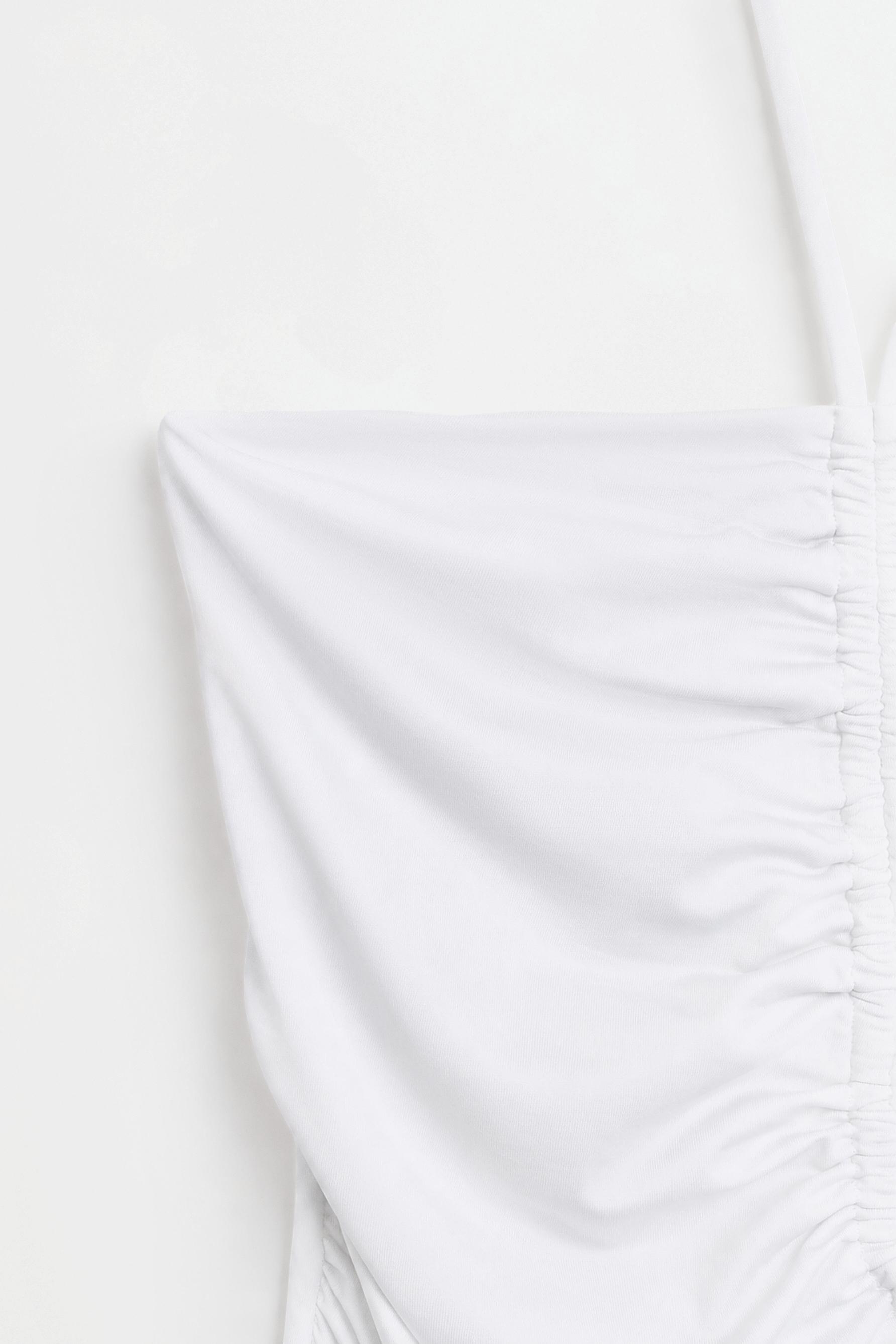 Gathered front top — OFF WHITE