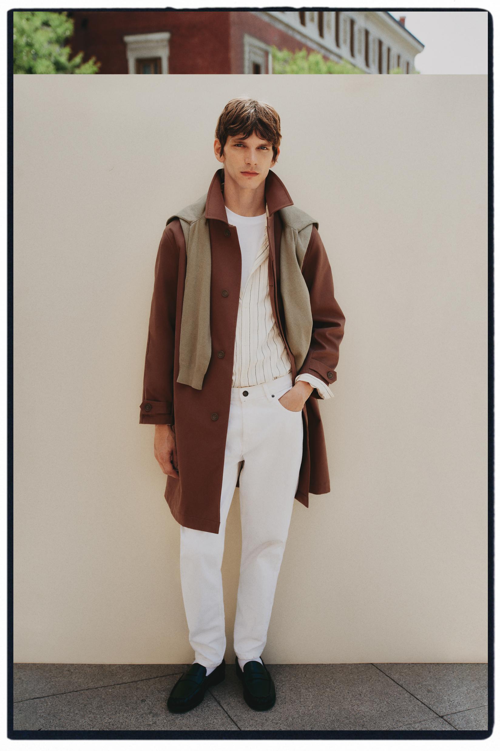 Oversized trench coat — CHOCOLATE