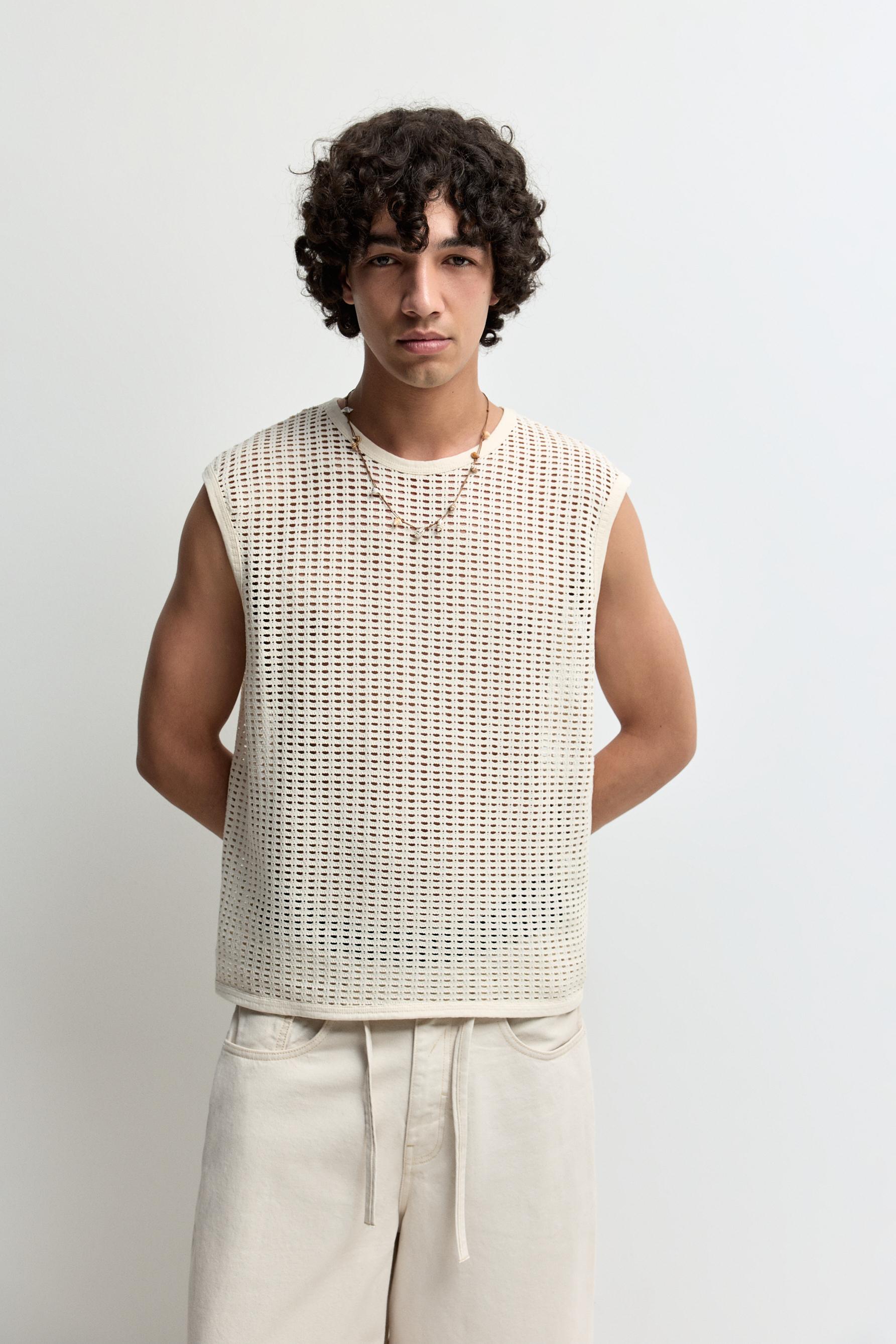 Mesh tank top — BUTTER