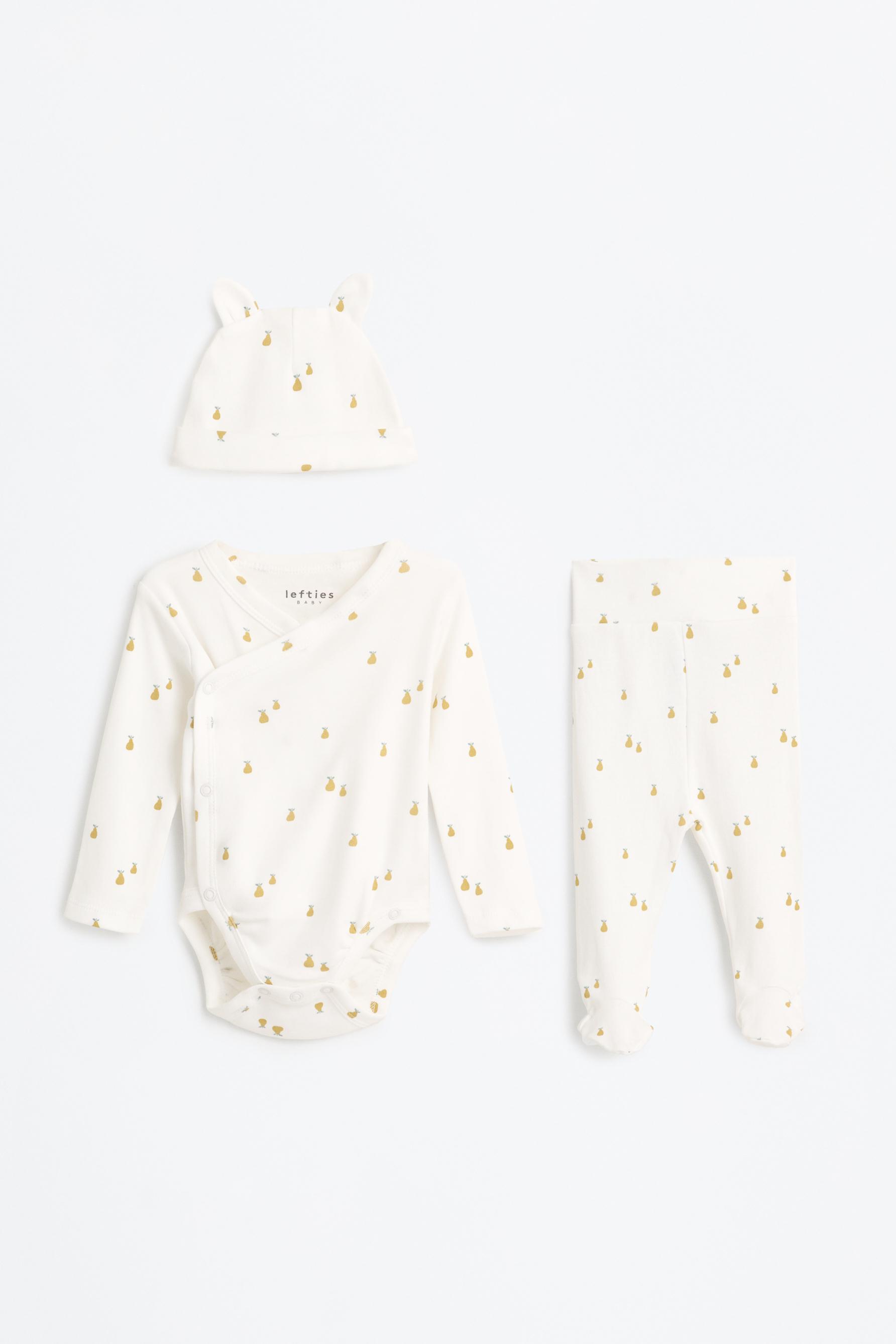 Conjunto de body, polaina y gorrito