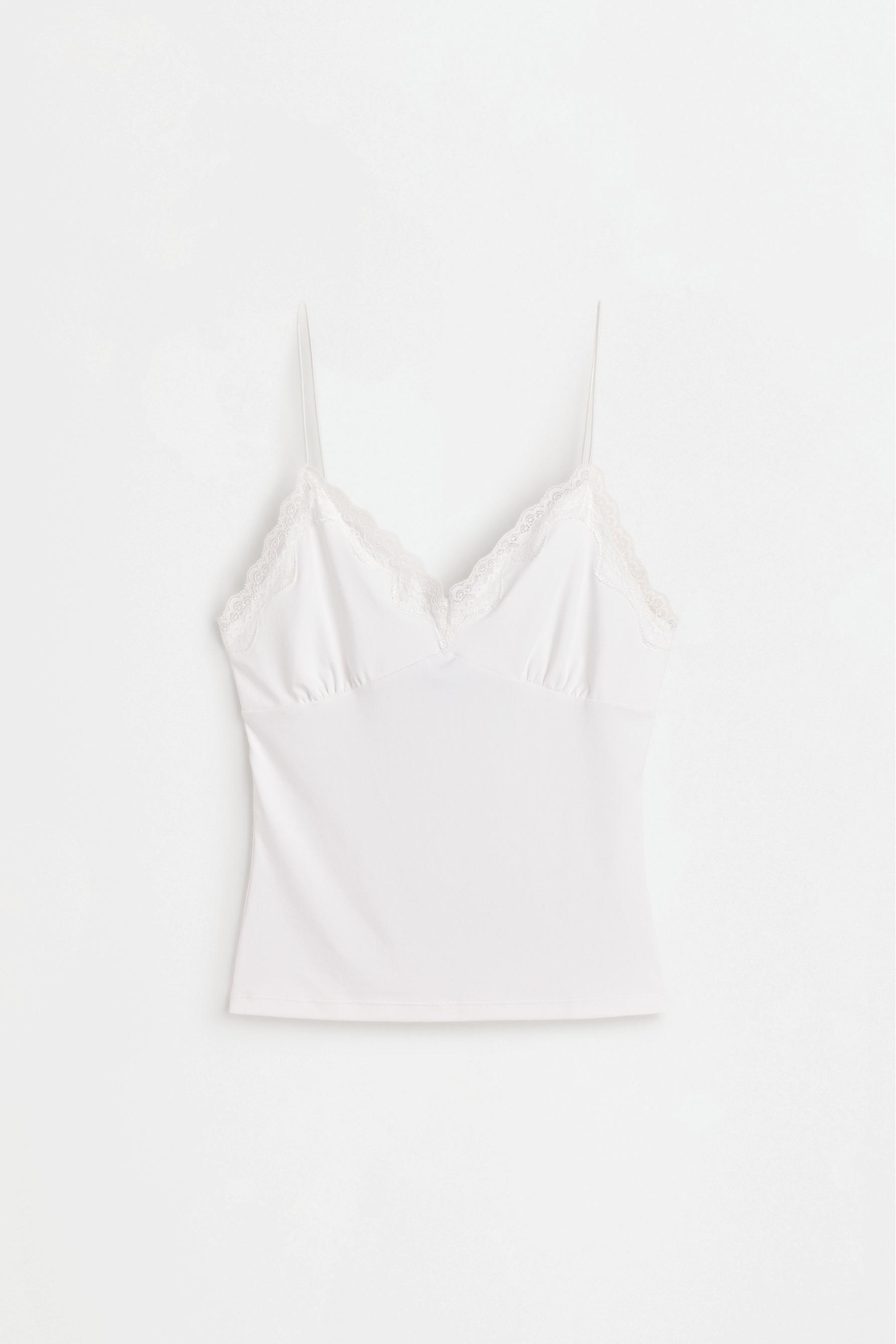 Lace camisole — OFF WHITE