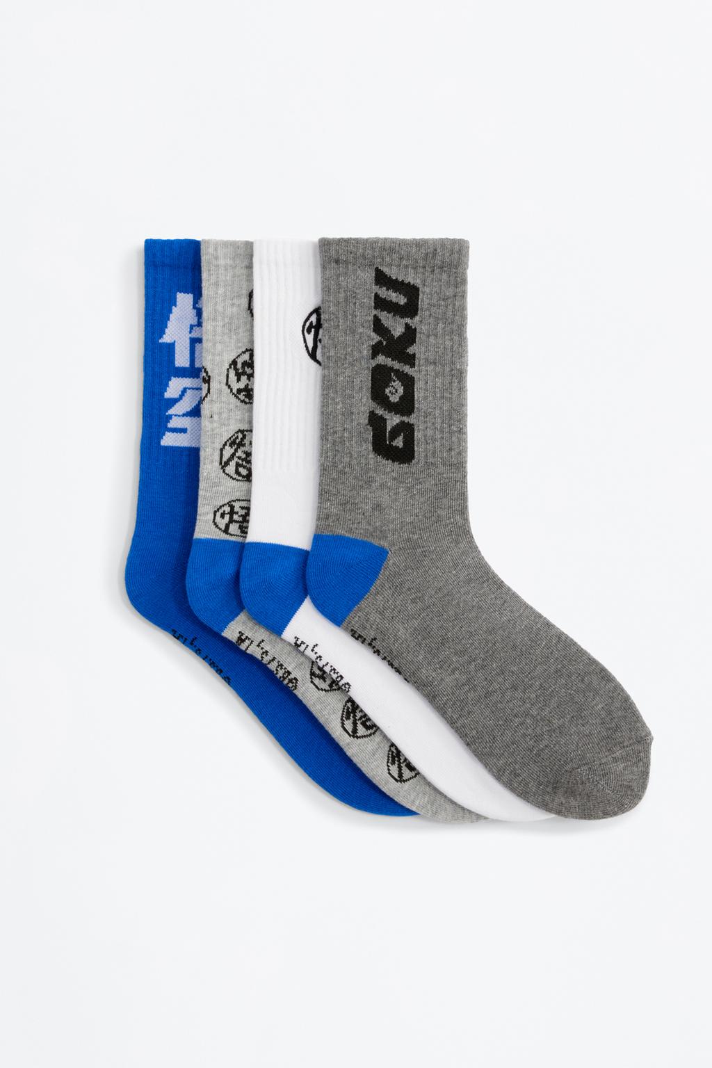 Pack 4 calcetíns Goku Dragon Ball ©Bird Studio longos