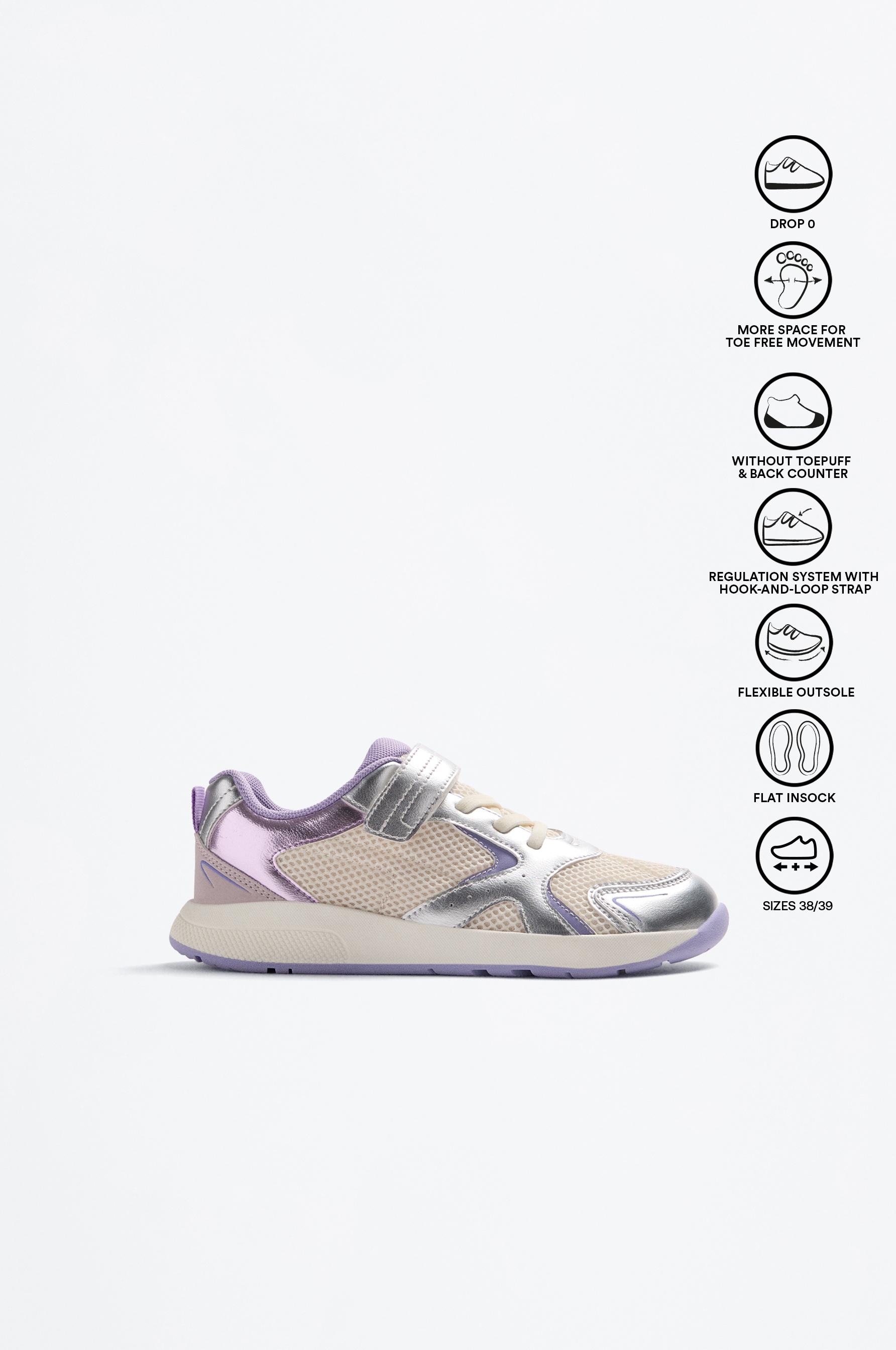 Deportivo técnico Barefoot metalizado