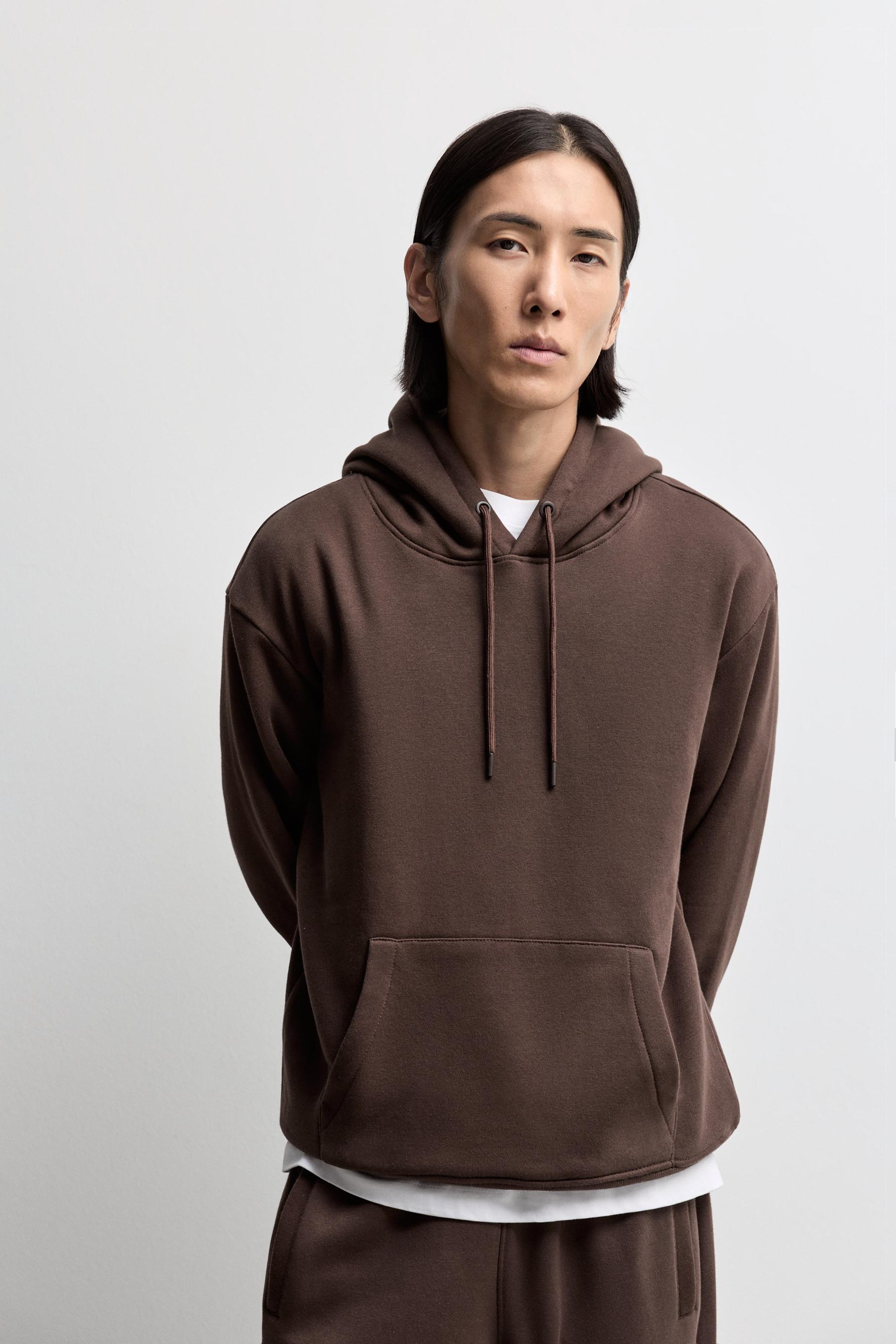 Basic hoodie — CHOCOLATE
