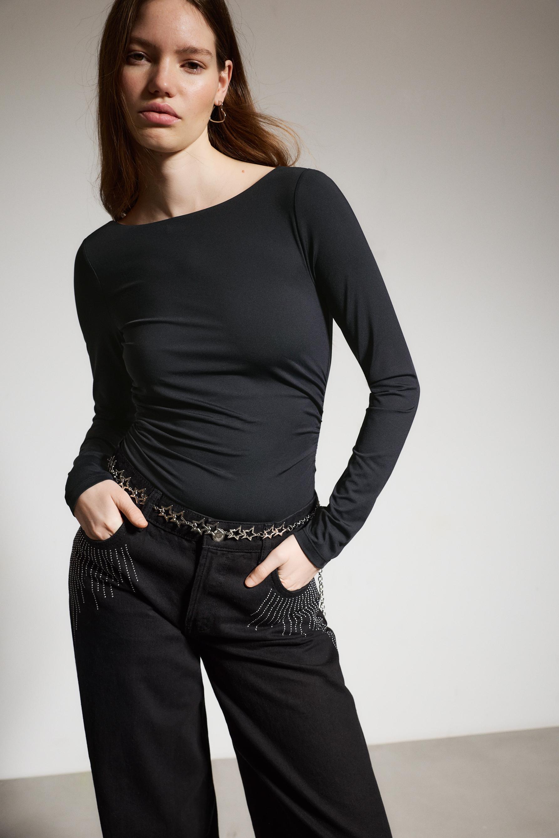 Body poliamida frunces