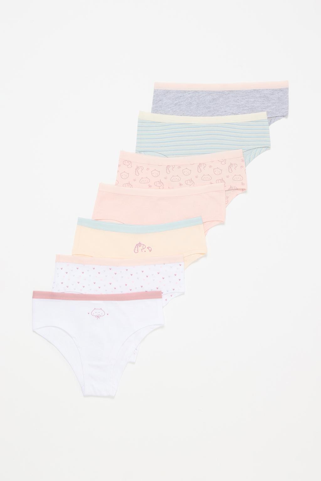 7-pack of unicorn print hipster briefs