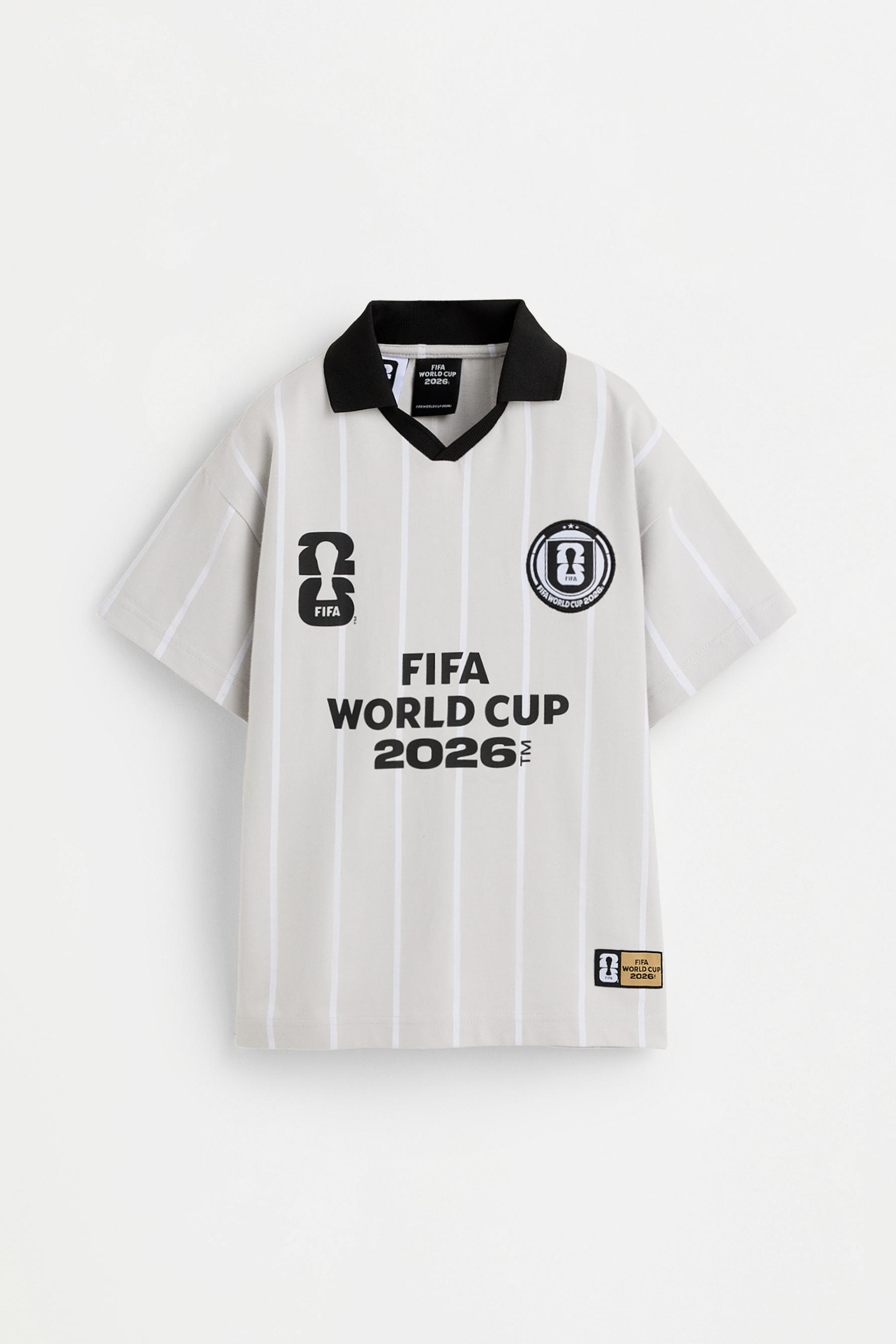 Men's | FIFA World Cup 2026 Official Licensed Product Striped Polo — PALE GREY