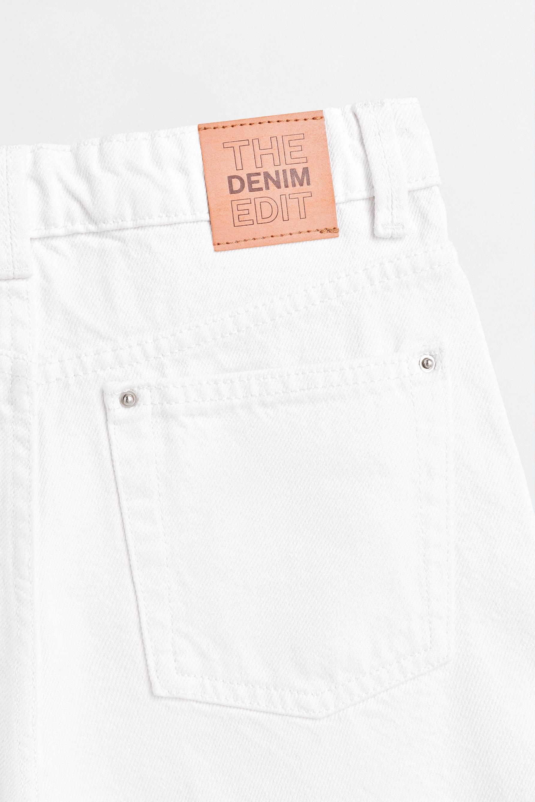 Denim Bermuda shorts — WHITE