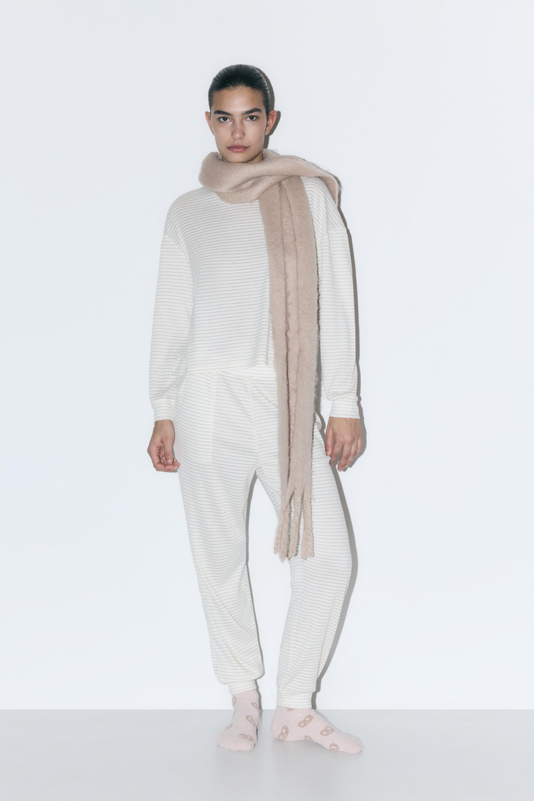 Pijama punto cortado rayas
