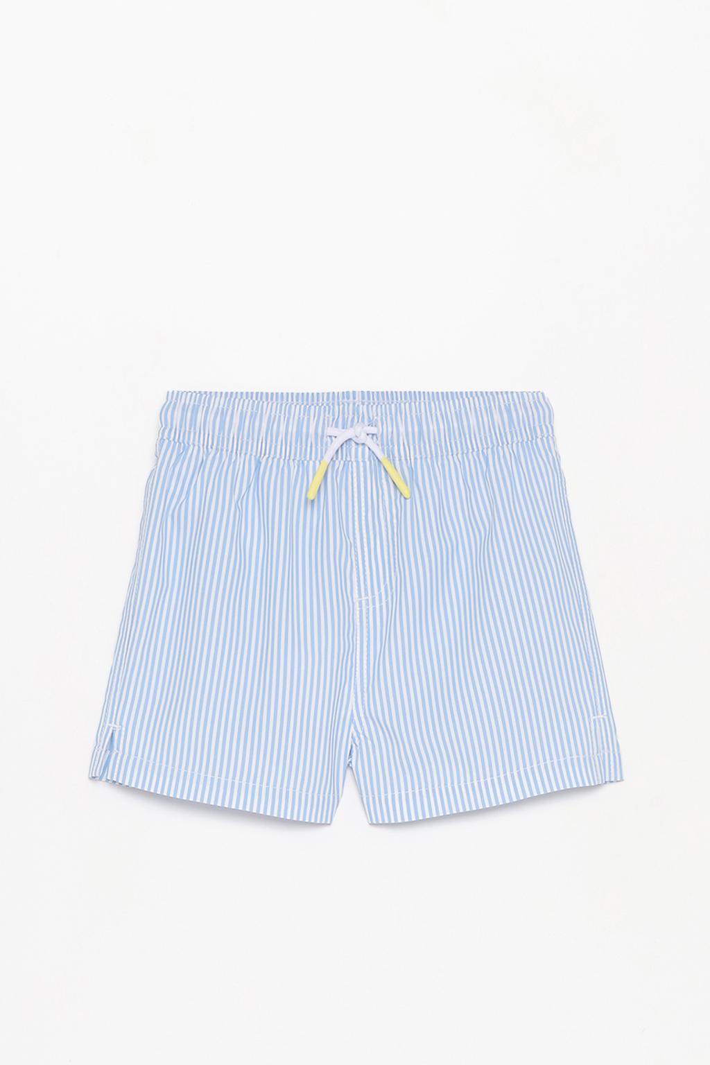Striped swimming trunks