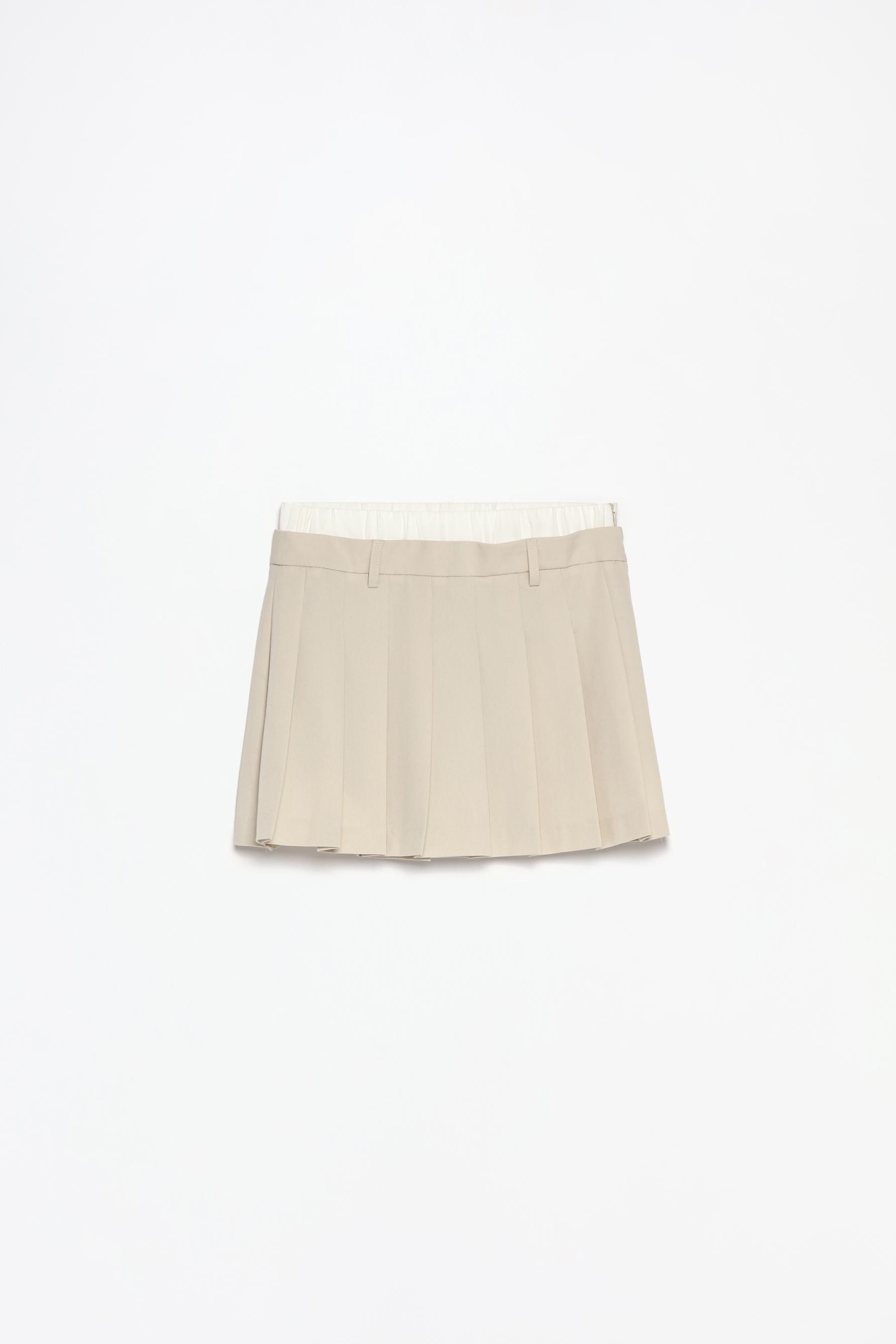 Pleated skirt xs best sale