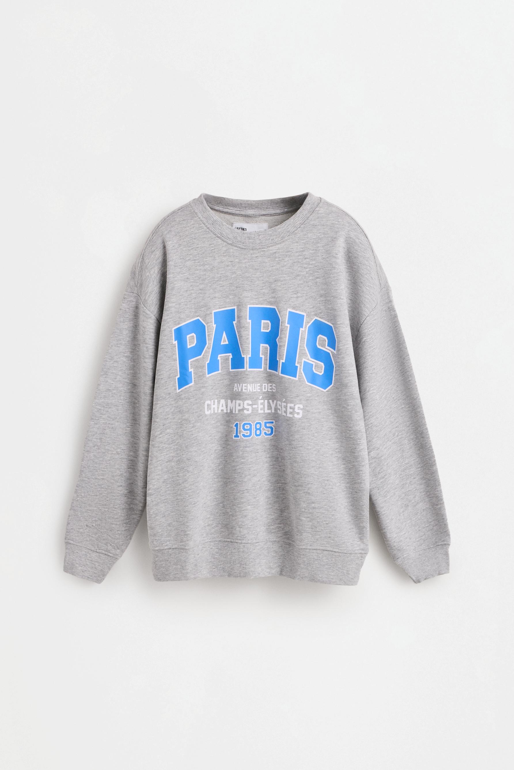 Printed sweatshirt — GREY MARL
