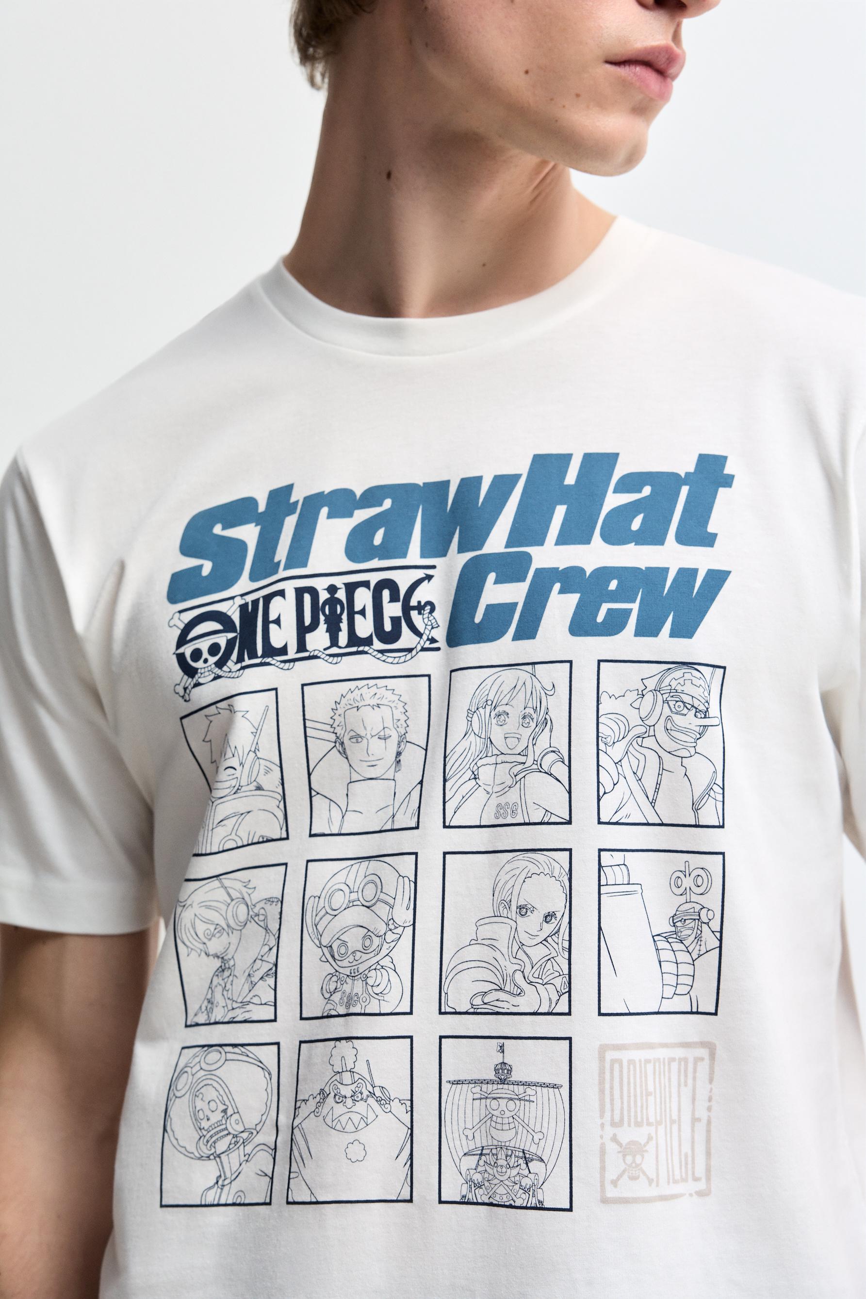 One Piece © Bird Studio baskılı ve şortlu pijama takımı