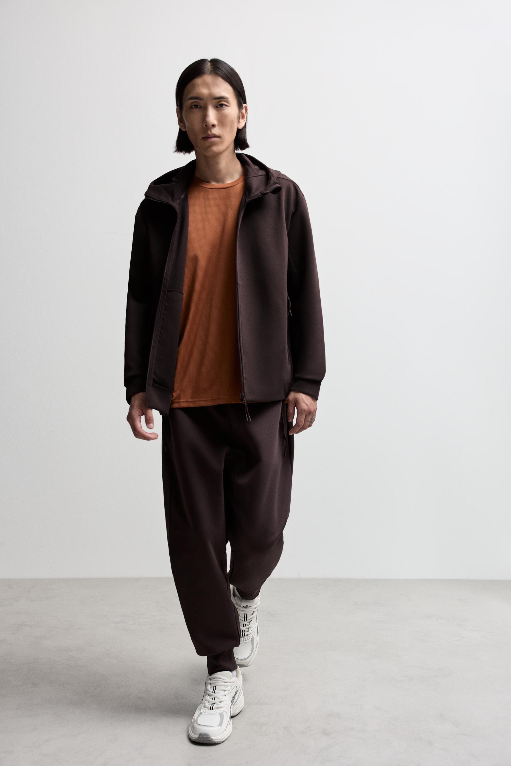 Basic interlock joggers — CHOCOLATE