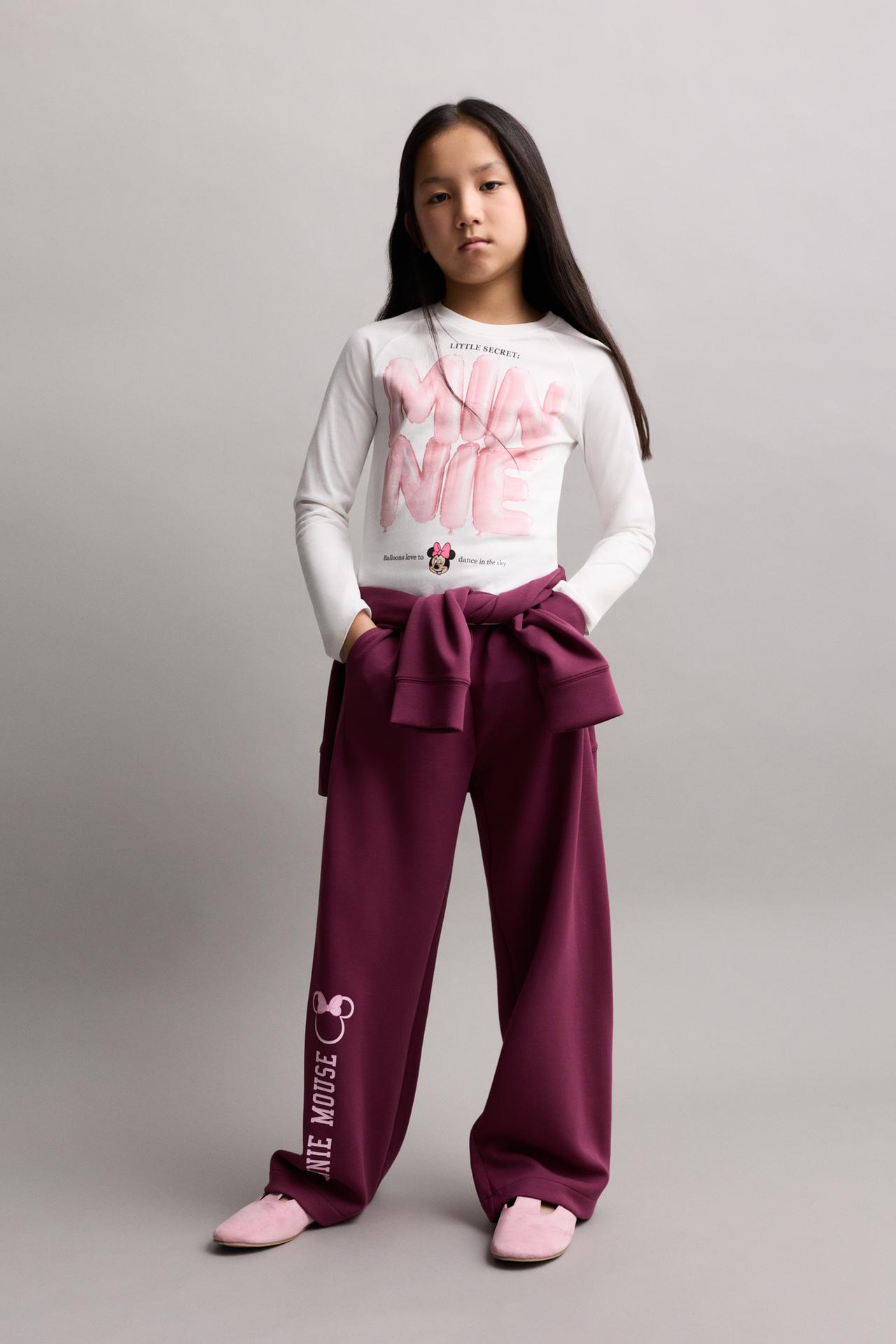 Minnie Mouse ©Disney wide-leg trousers — CHOCOLATE